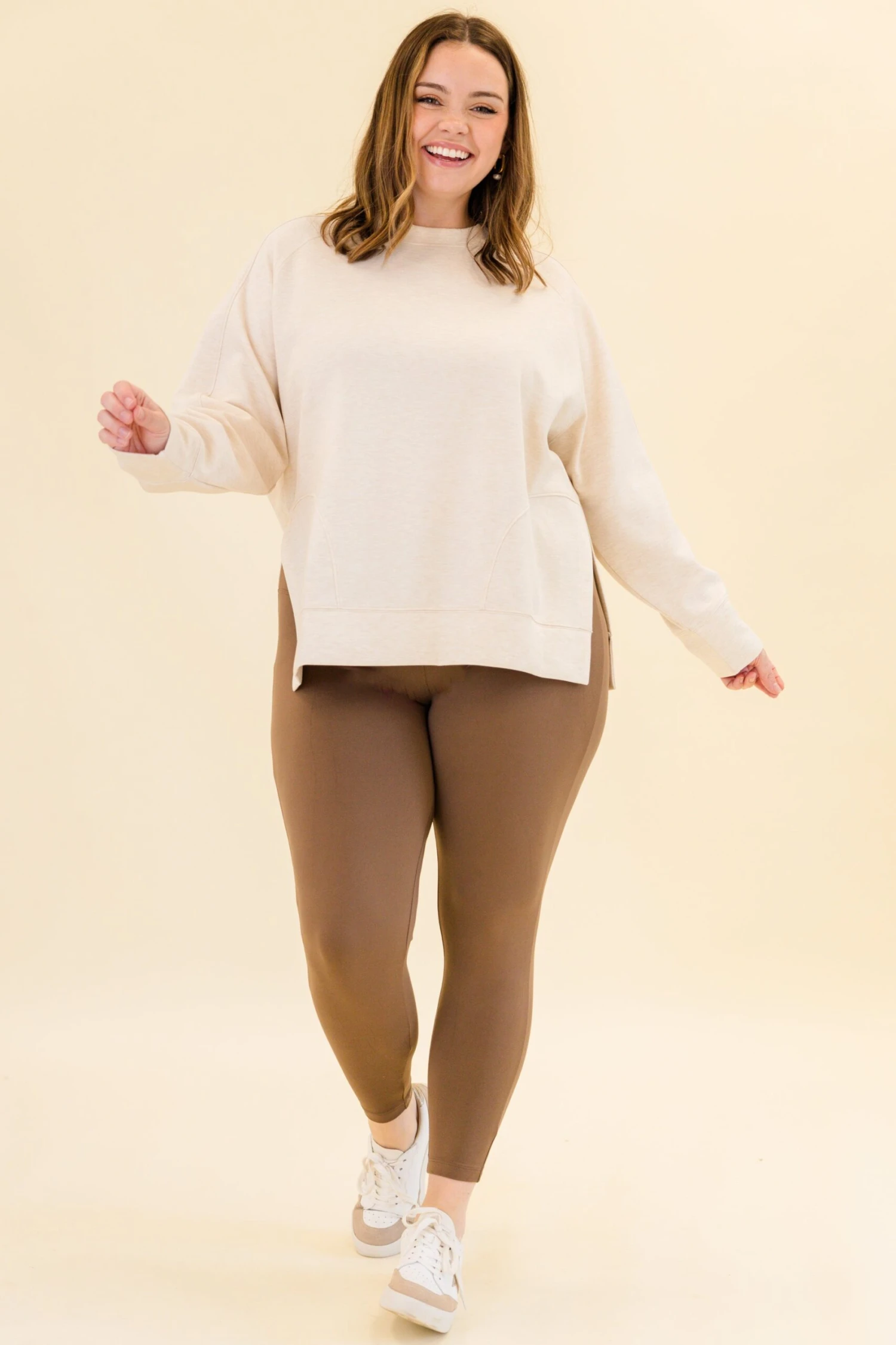 Cozy Lifestyle Leggings, Mocha 6 Cozy Lifestyle Leggings, Mocha - Image 6