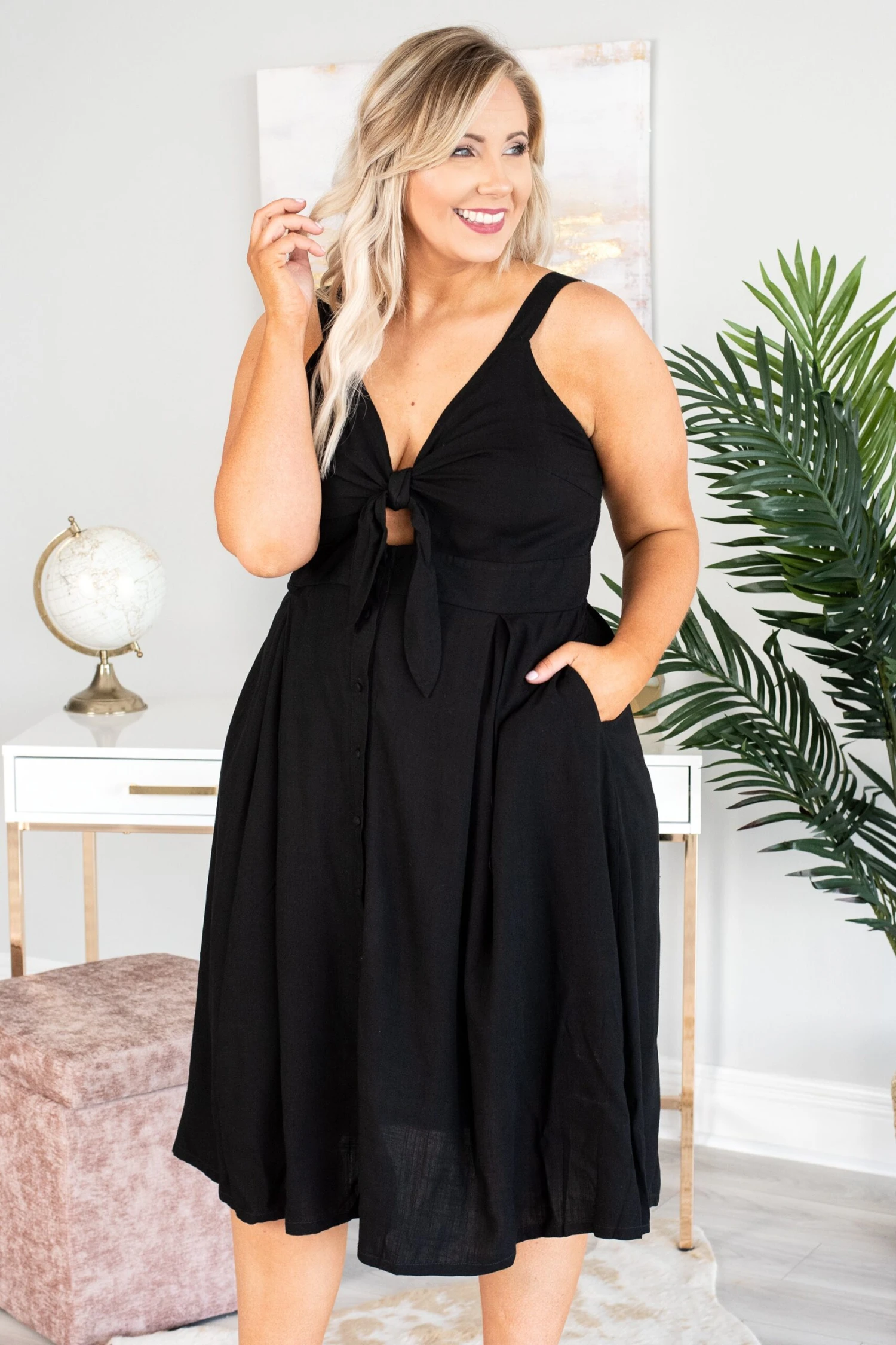 Effortlessly Elegant Dress, Black 1 Effortlessly Elegant Dress, Black