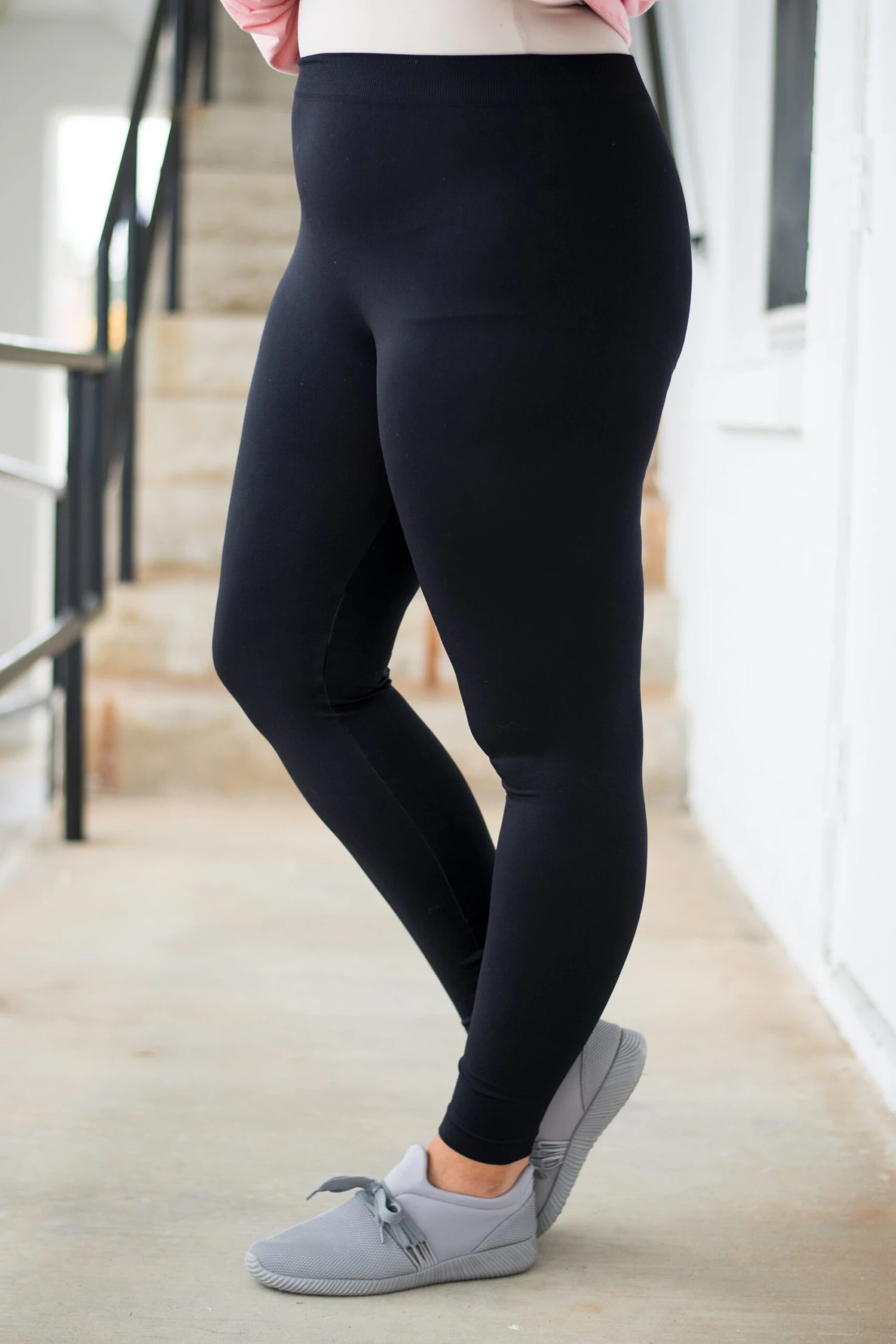 Luxe Leggings, Long Black 3 Luxe Leggings, Long Black - Image 3