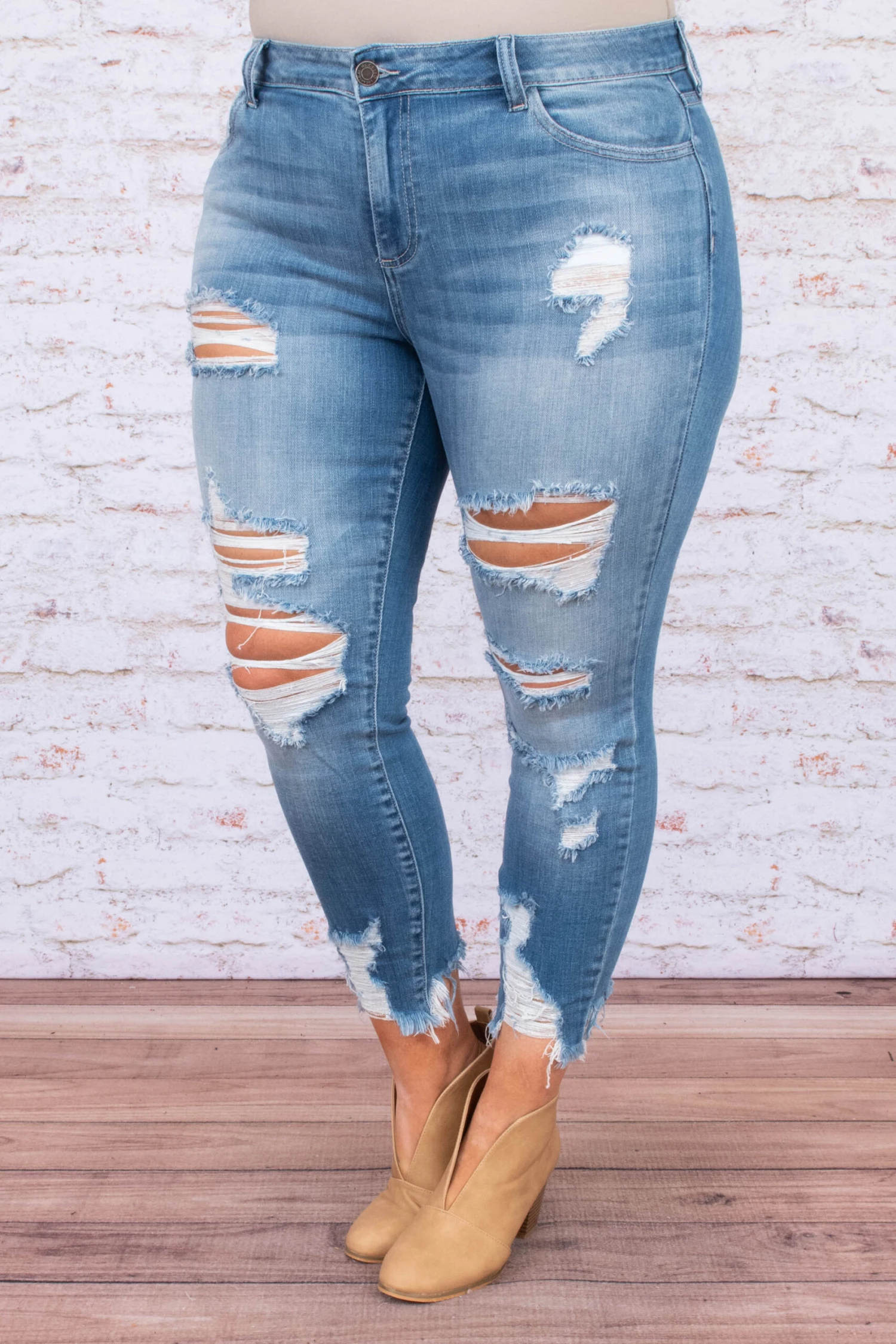 Blank Slate Skinny Jeans, Medium Wash 3 Blank Slate Skinny Jeans, Medium Wash - Image 3