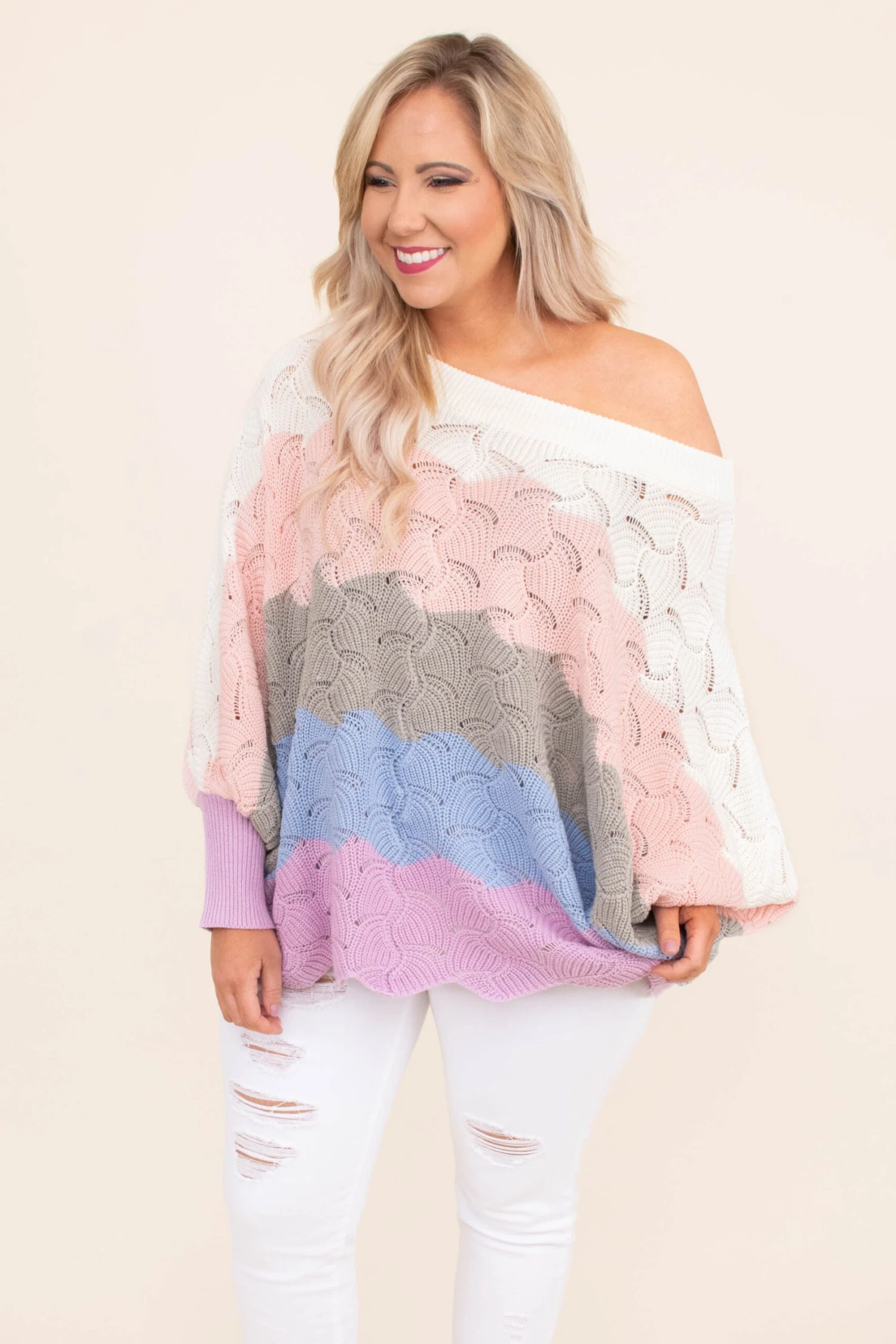 Angel In You Sweater, Blush 1 Angel In You Sweater, Blush