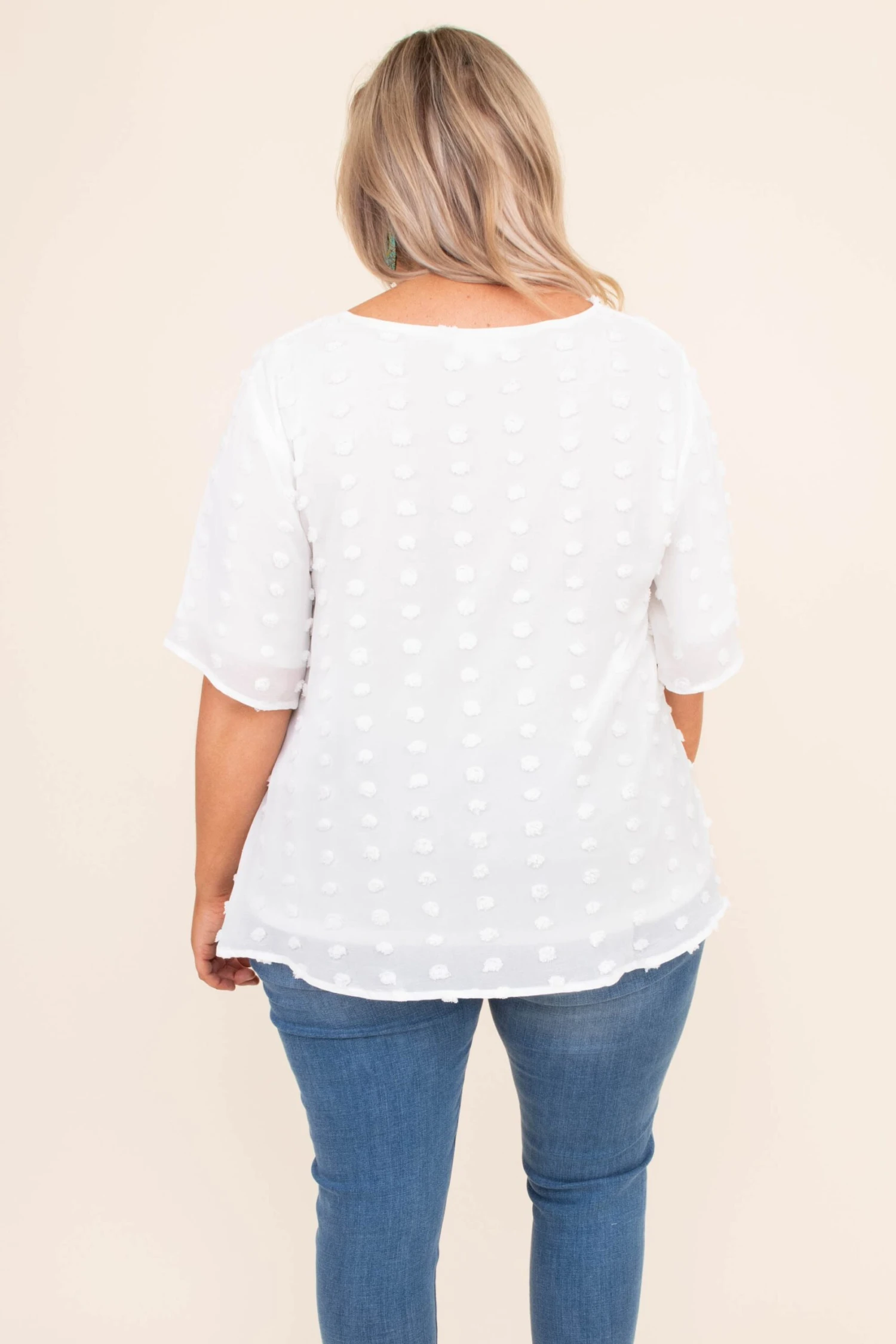 Embrace Your Joy Blouse, White 5 Embrace Your Joy Blouse, White - Image 5