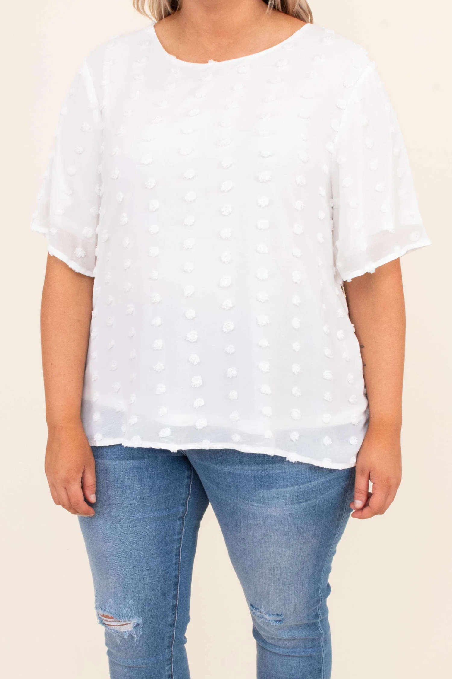 Embrace Your Joy Blouse, White 4 Embrace Your Joy Blouse, White - Image 4