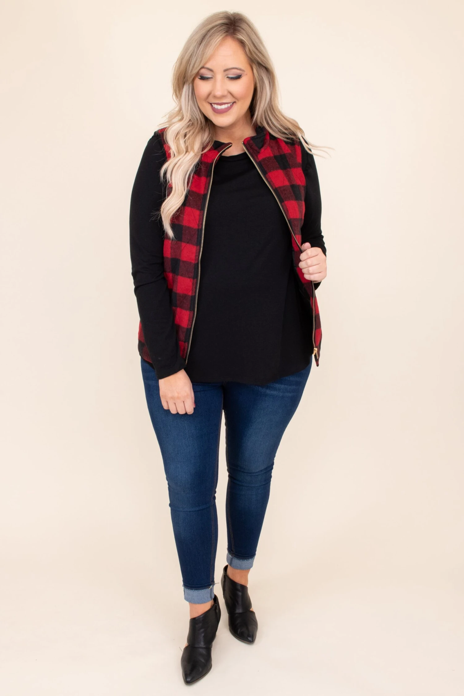 Fall Vestivities Vest, Black-Red 3 Fall Vestivities Vest, Black-Red - Image 3