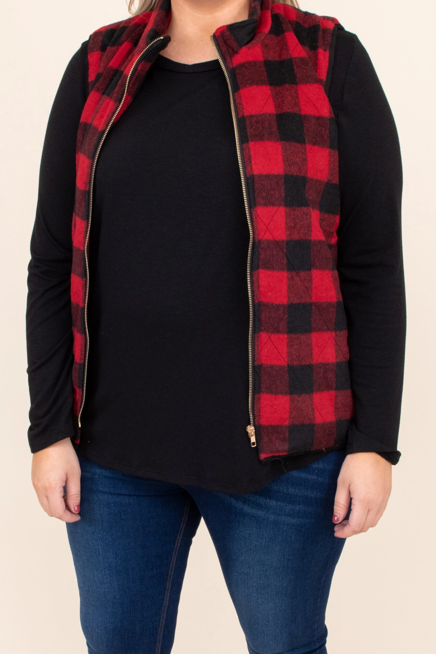 Fall Vestivities Vest, Black-Red 4 Fall Vestivities Vest, Black-Red - Image 4