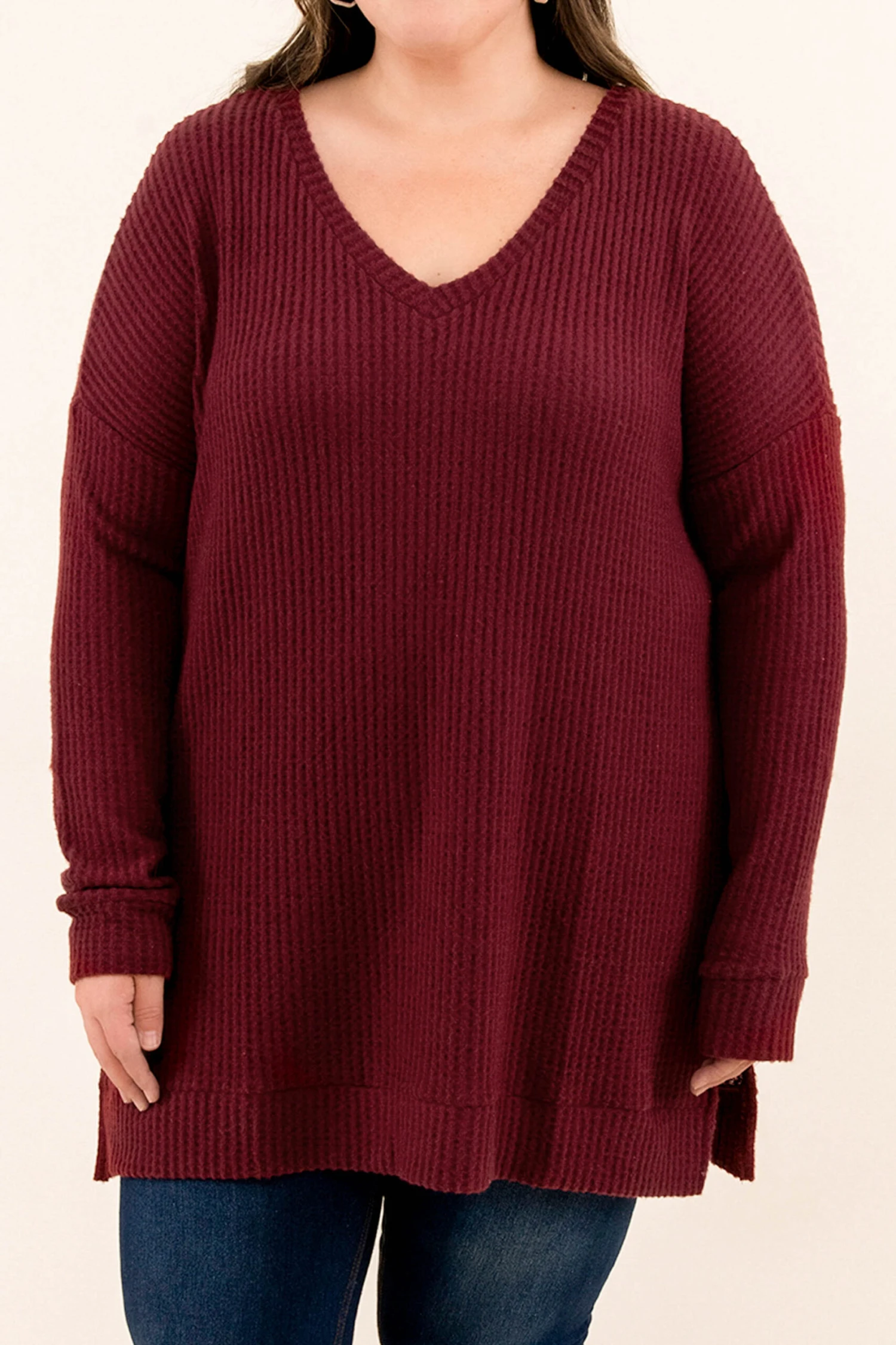 Cool Is Calling Tunic, Dark Burgundy 4 Cool Is Calling Tunic, Dark Burgundy - Image 4