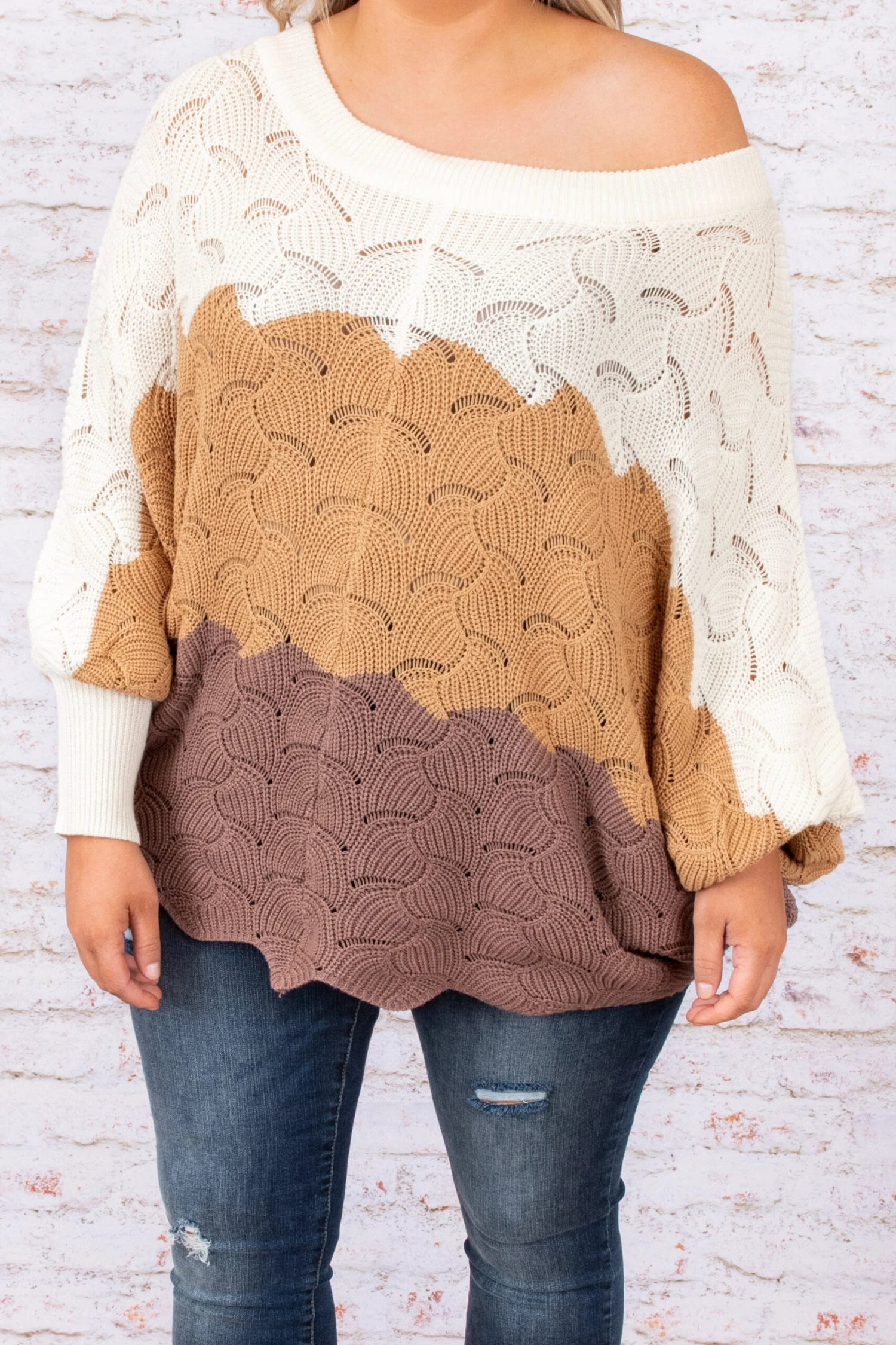 Angel In You Sweater, Taupe-Mocha 4 Angel In You Sweater, Taupe-Mocha - Image 4