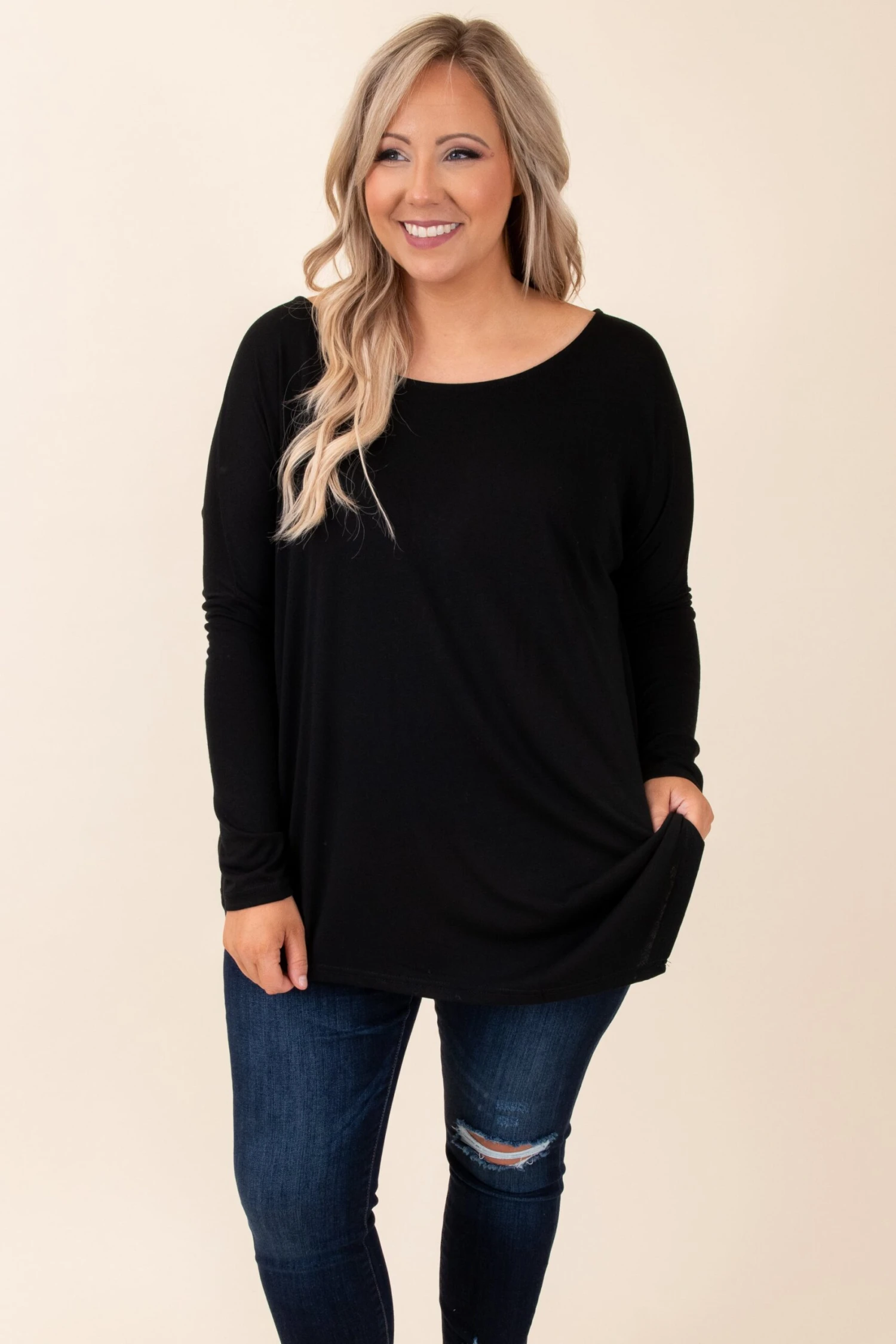 A Good Companion Top, Black 1 A Good Companion Top, Black