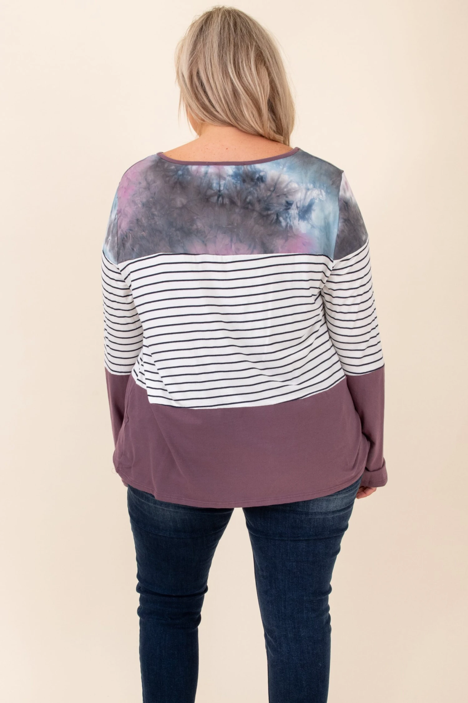 A Whole New Love Top, Purple Cement-Ivory 5 A Whole New Love Top, Purple Cement-Ivory - Image 5