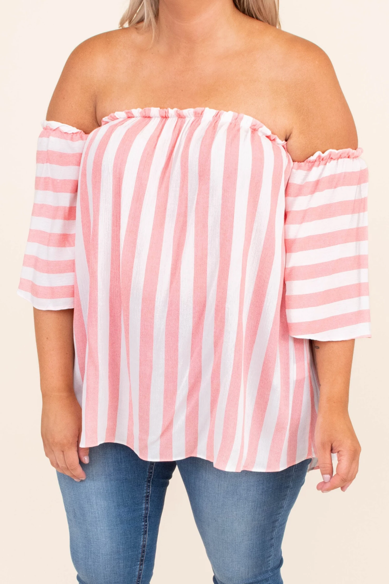 Blown Away By You Blouse, Peach 4 Blown Away By You Blouse, Peach - Image 4