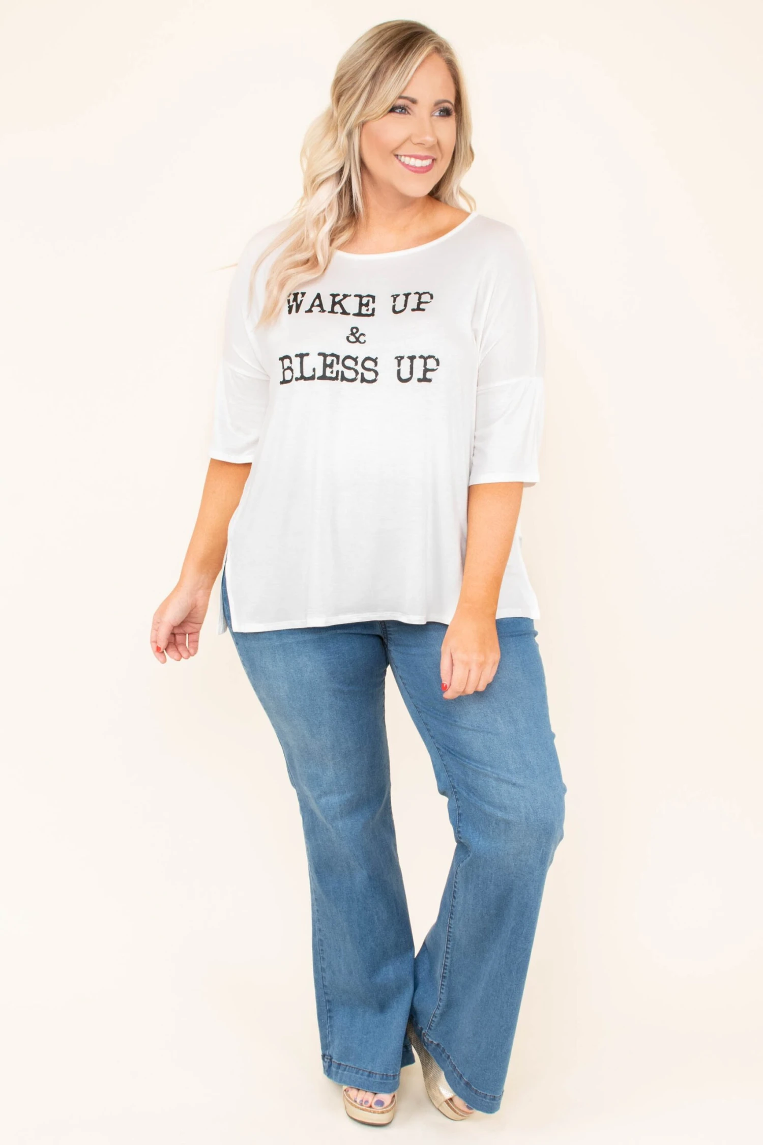 Dare To Flare Jeans, Medium Wash 2 Dare To Flare Jeans, Medium Wash - Image 2