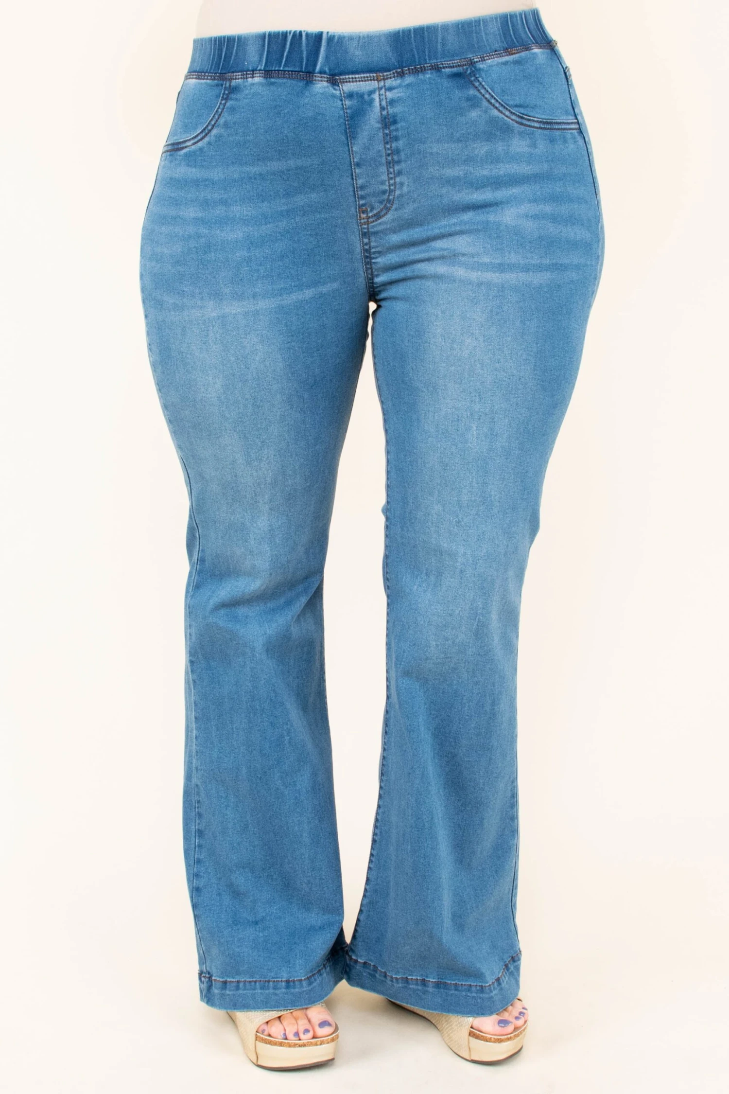 Dare To Flare Jeans, Medium Wash 3 Dare To Flare Jeans, Medium Wash - Image 3