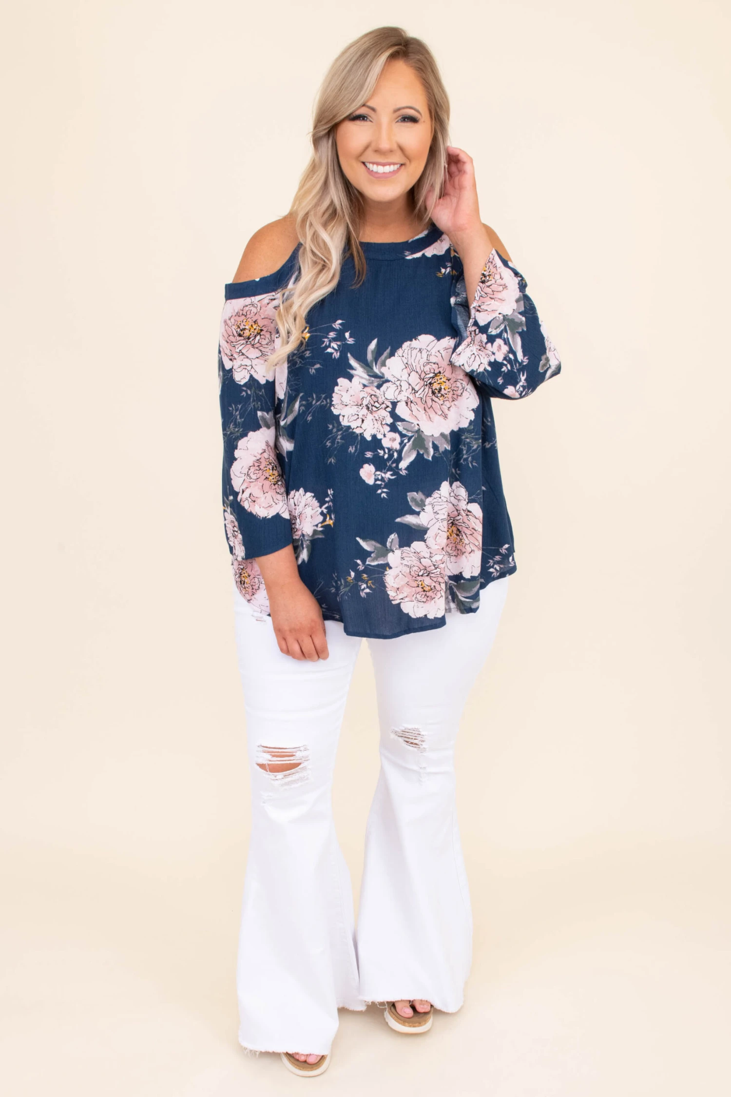 Born This Way Top, Navy 3 Born This Way Top, Navy - Image 3