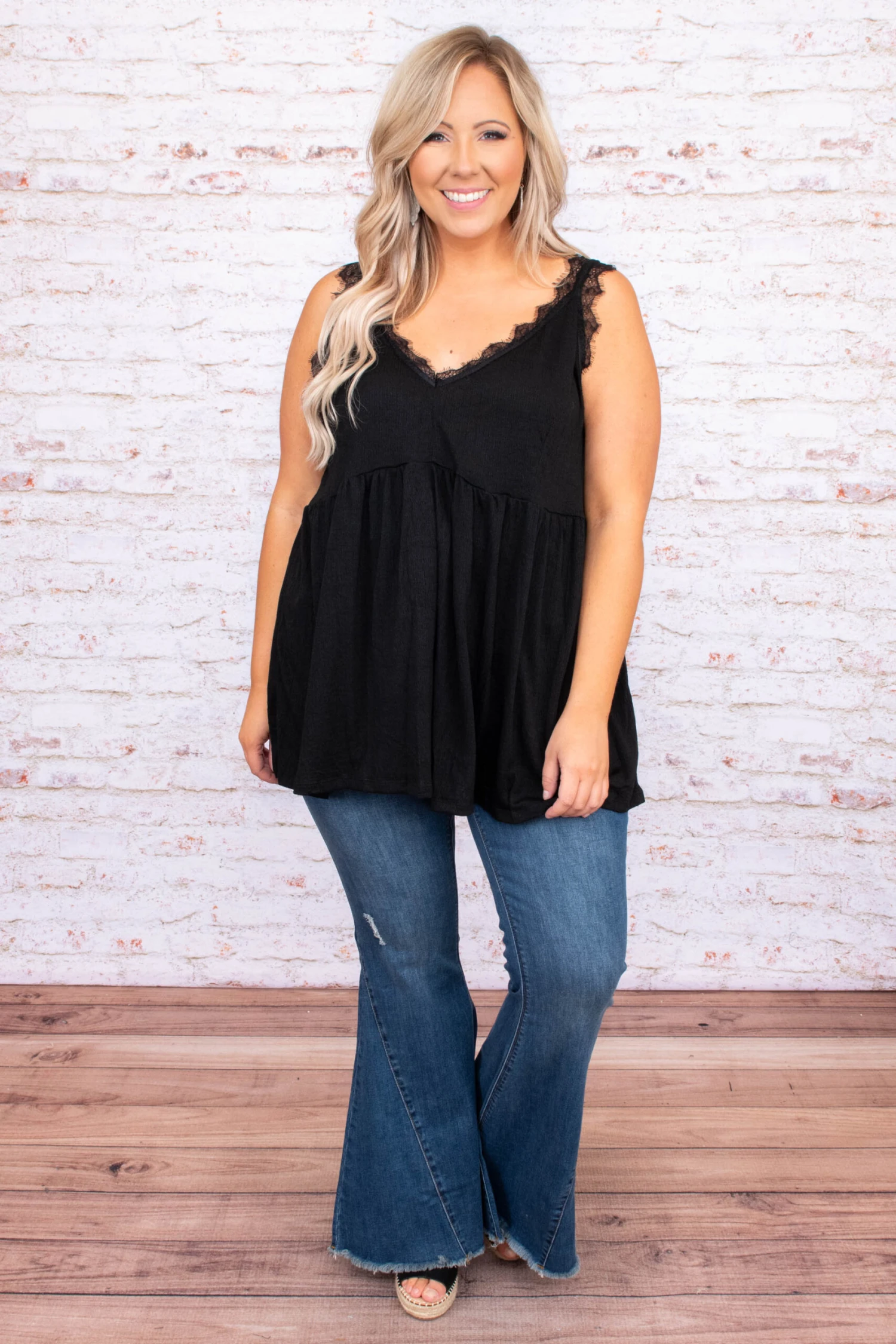 Hand In Hand Tank, Black 2 Hand In Hand Tank, Black - Image 2