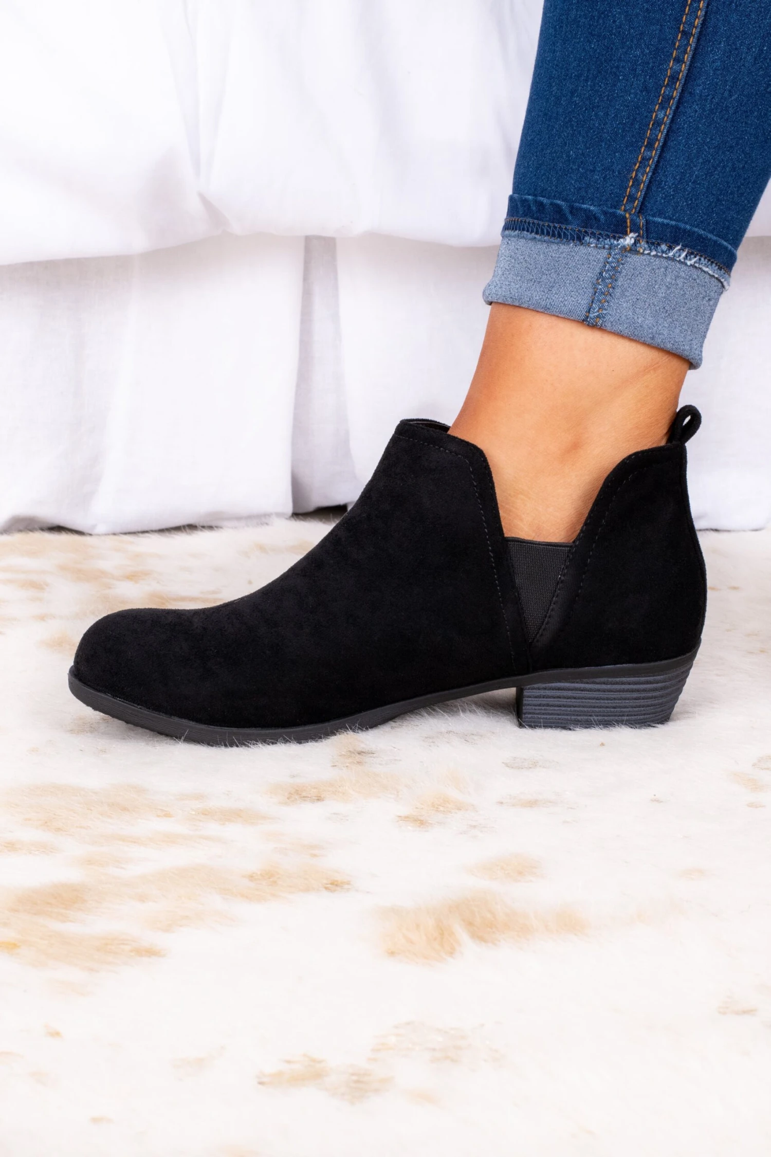 Foot In The Door Booties, Black 4 Foot In The Door Booties, Black - Image 4