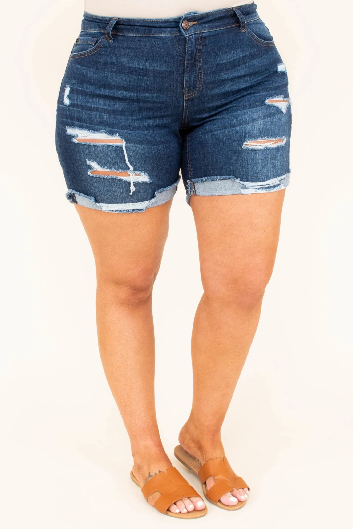 Back To The Sunset Shorts, Dark Wash 3 Back To The Sunset Shorts, Dark Wash - Image 3