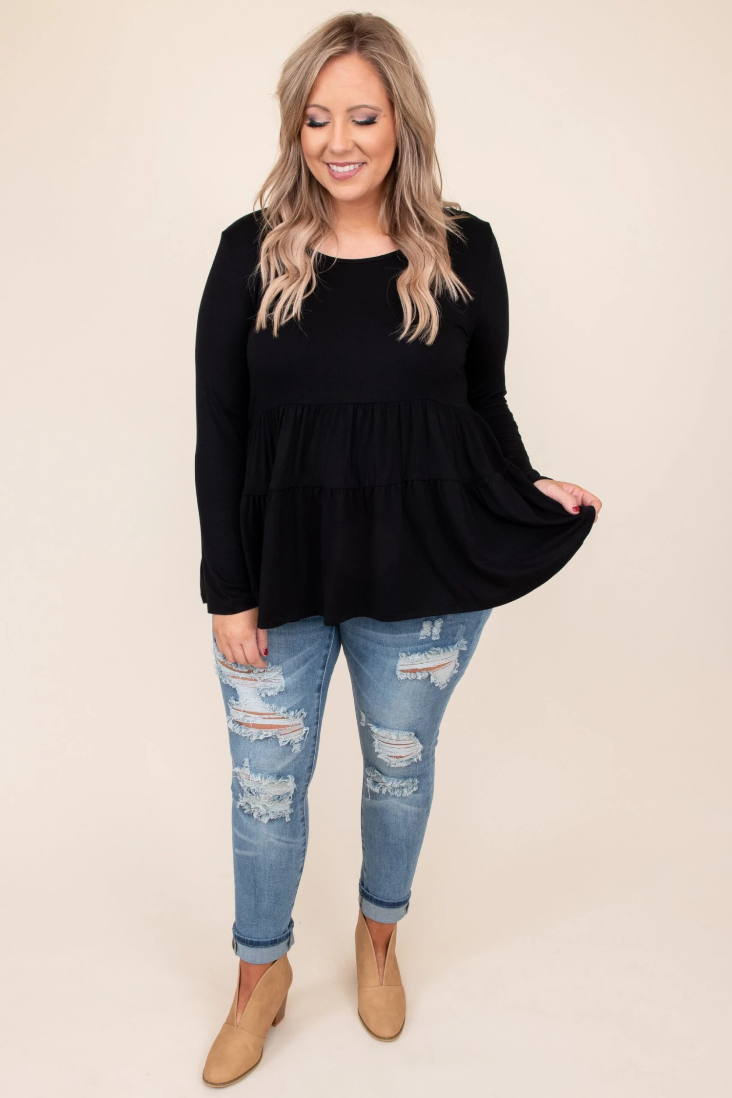 Closer To Me Top, Black 2 Closer To Me Top, Black - Image 2