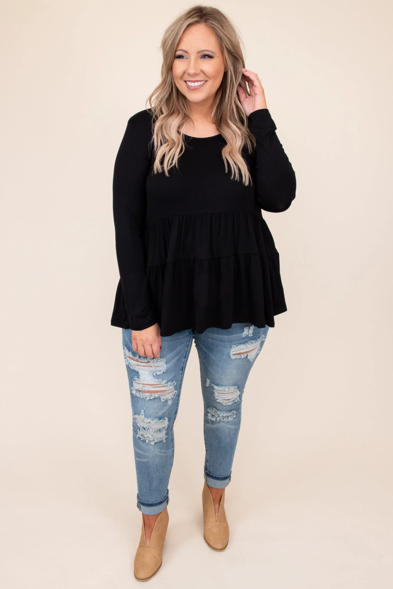 Closer To Me Top, Black 3 Closer To Me Top, Black - Image 3