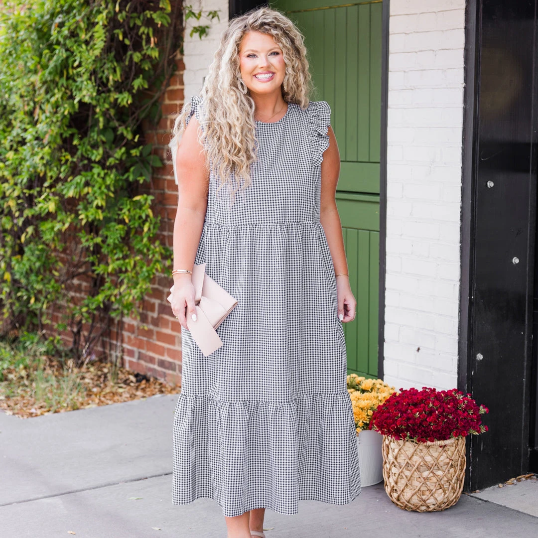 Dare To Be Dreamy Midi Dress, Black 7 Dare To Be Dreamy Midi Dress, Black - Image 7