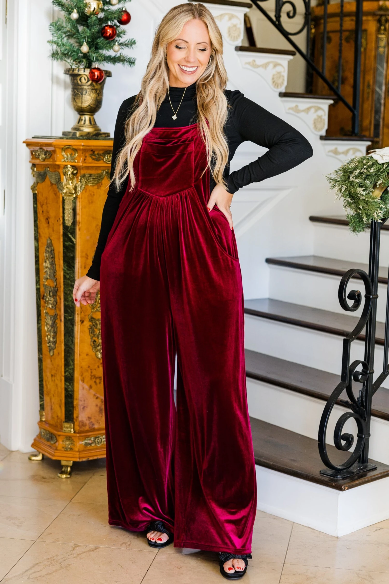 Days Going By Jumpsuit, Ruby 4 Days Going By Jumpsuit, Ruby - Image 4