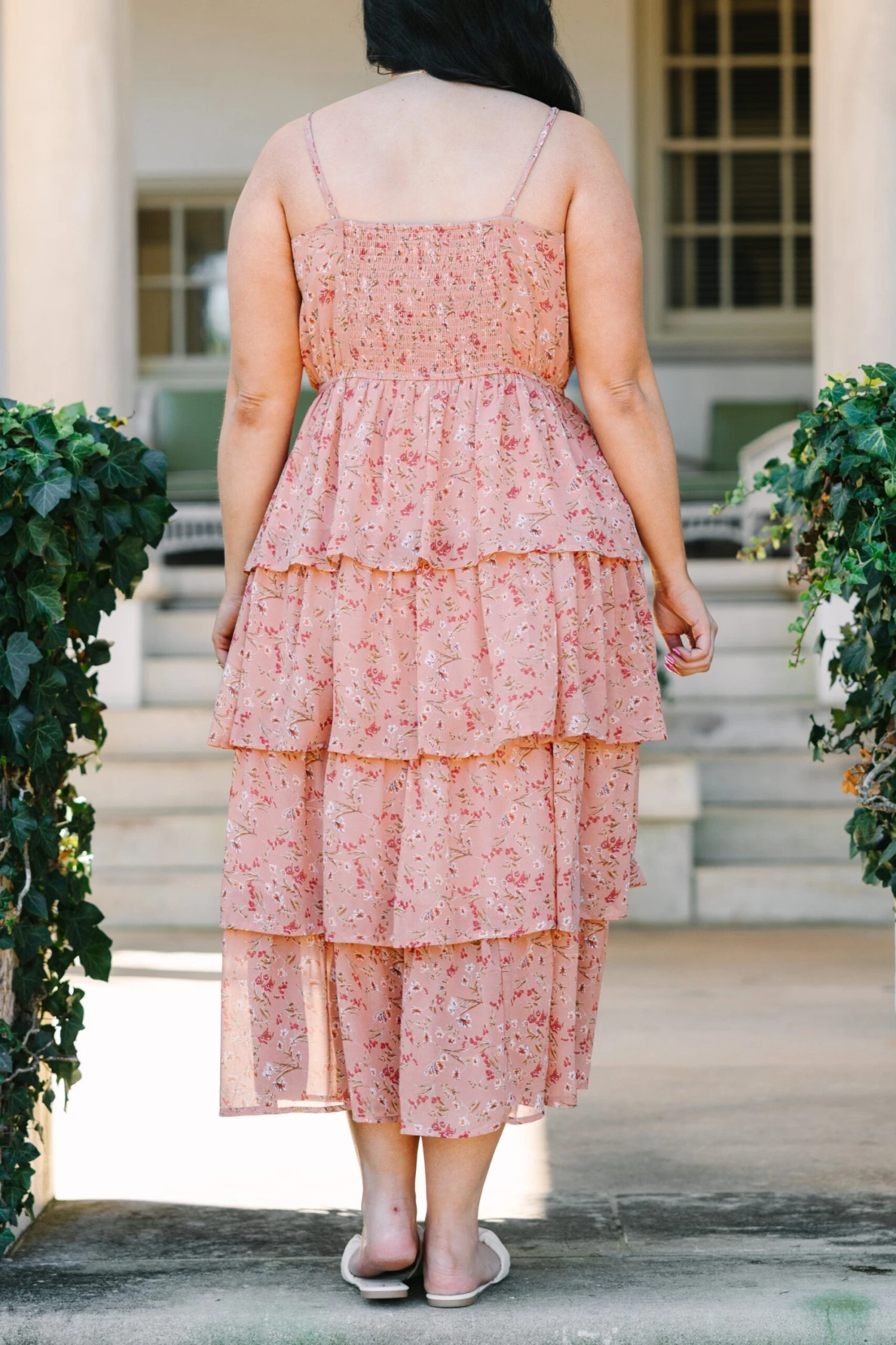 Days Together Midi Dress, Peach 5 Days Together Midi Dress, Peach - Image 5