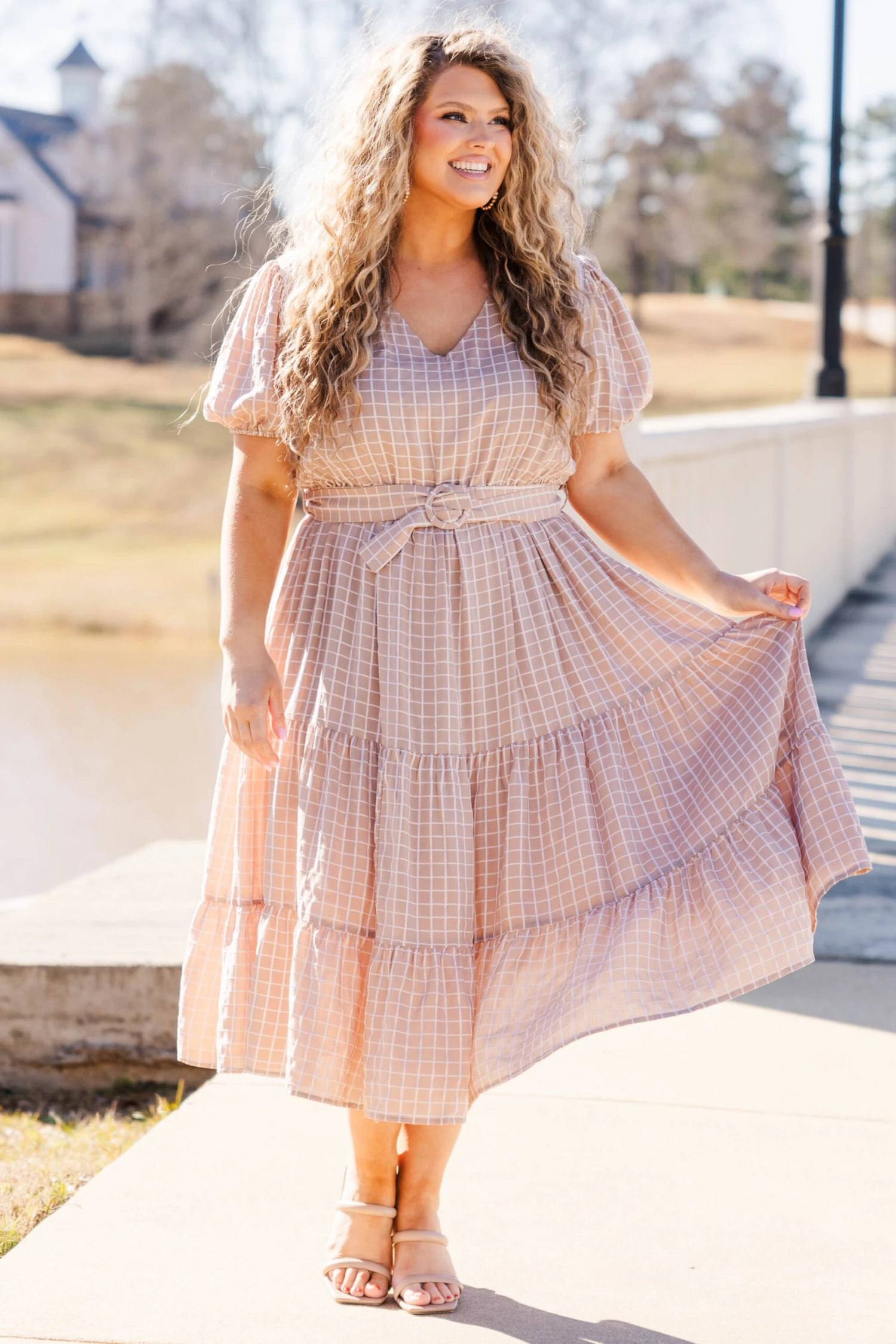 Distant Voyages Dress, Taupe 4 Distant Voyages Dress, Taupe - Image 4