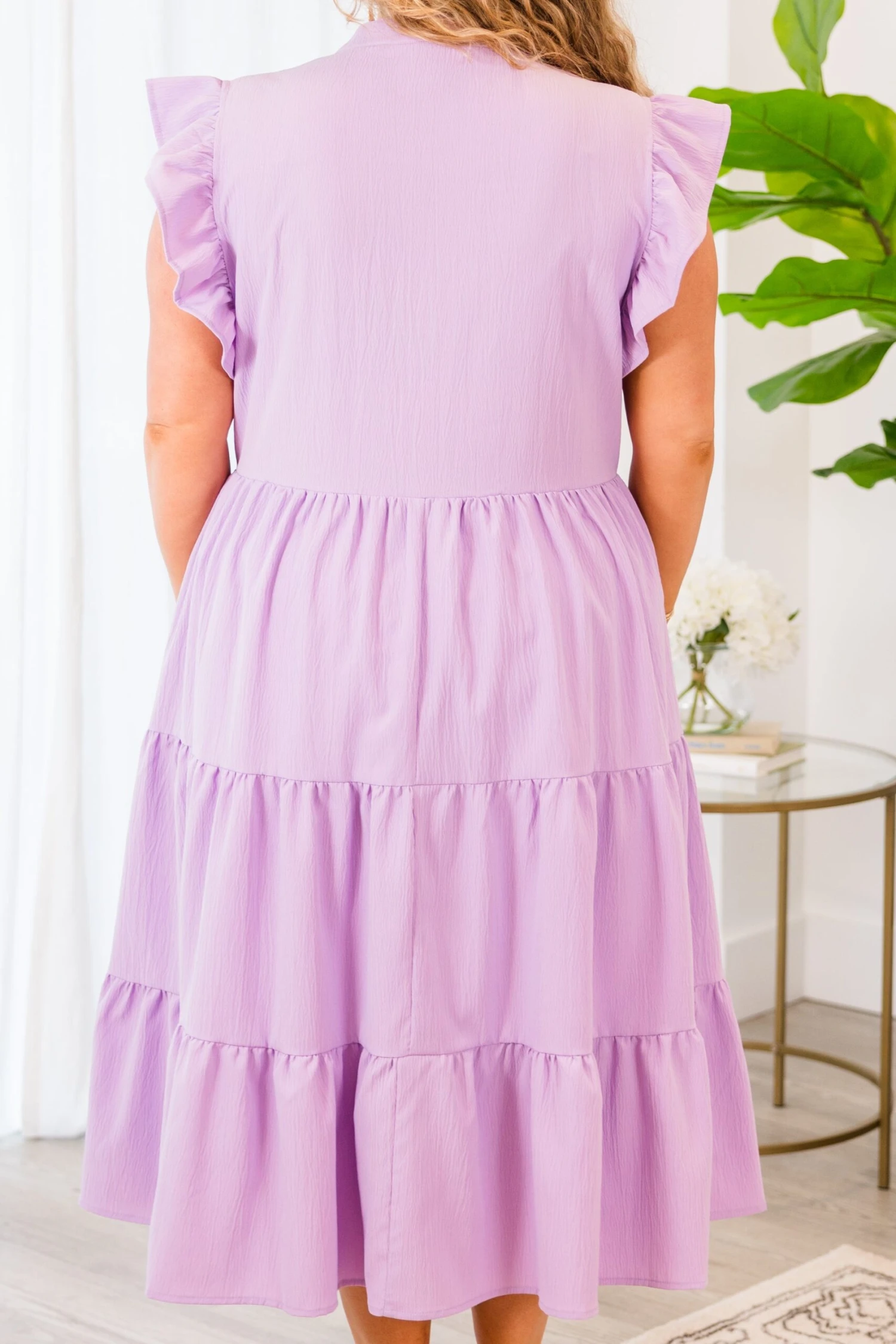 Don't Leave So Soon Midi Dress, Lavender 7 Don't Leave So Soon Midi Dress, Lavender - Image 7