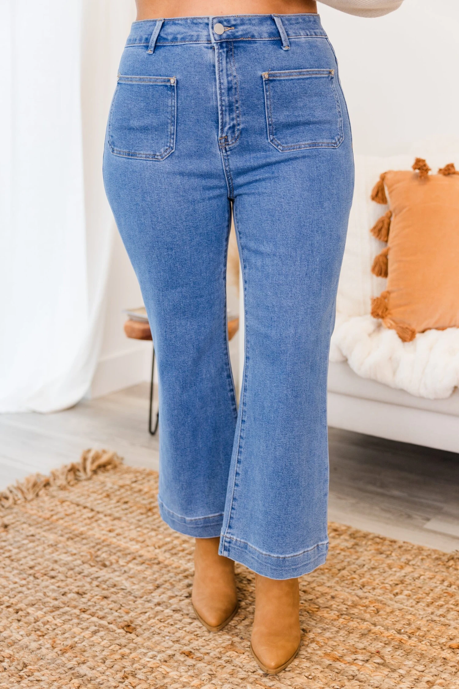 Don't Think Twice Jeans, Medium Wash 4 Don't Think Twice Jeans, Medium Wash - Image 4