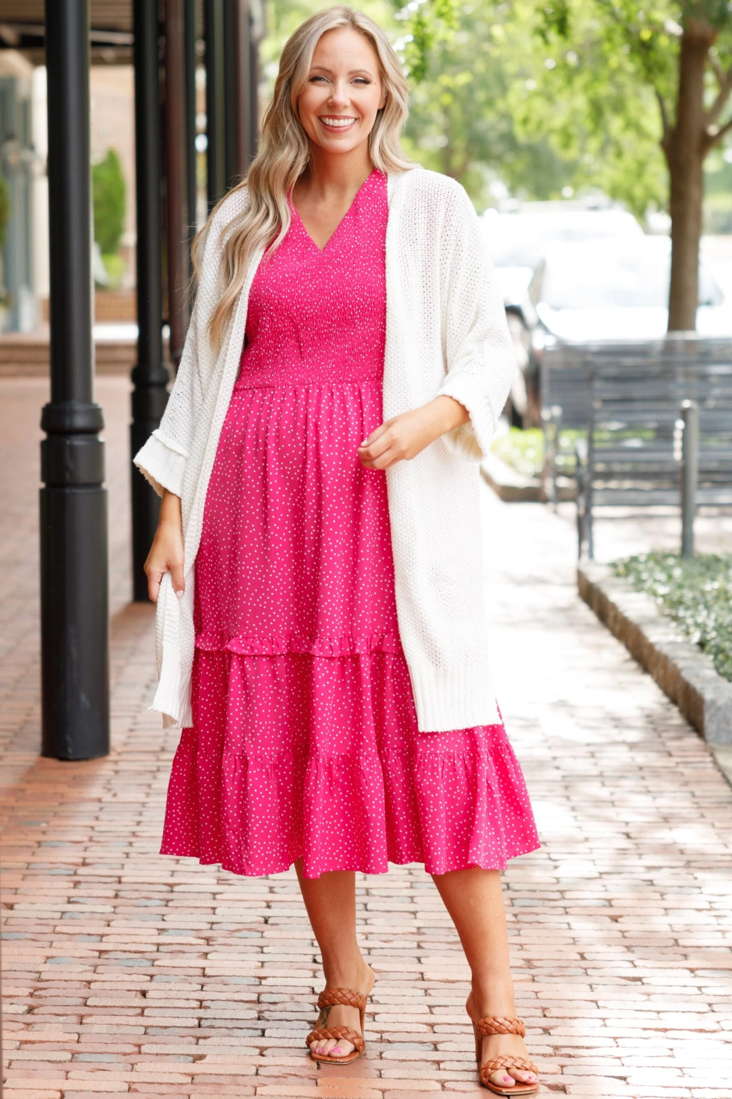 Dreaming About You And Me Dress, Magenta 4 Dreaming About You And Me Dress, Magenta - Image 4