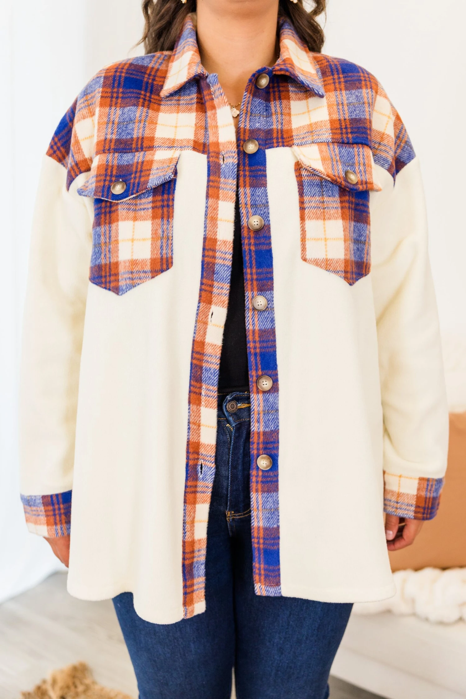 Dreaming Of Me And You Jacket, Orange Combo 6 Dreaming Of Me And You Jacket, Orange Combo - Image 6