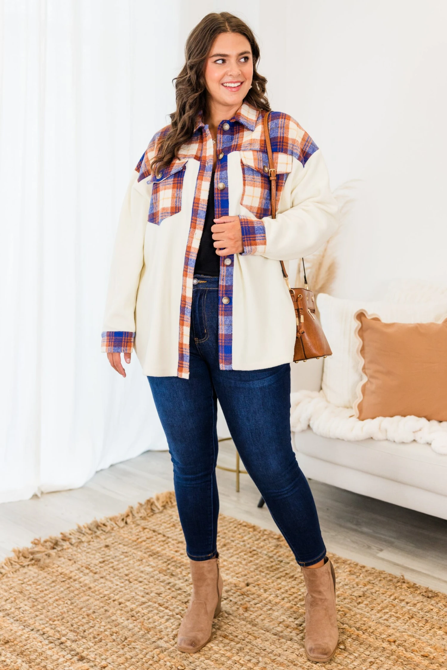 Dreaming Of Me And You Jacket, Orange Combo 4 Dreaming Of Me And You Jacket, Orange Combo - Image 4