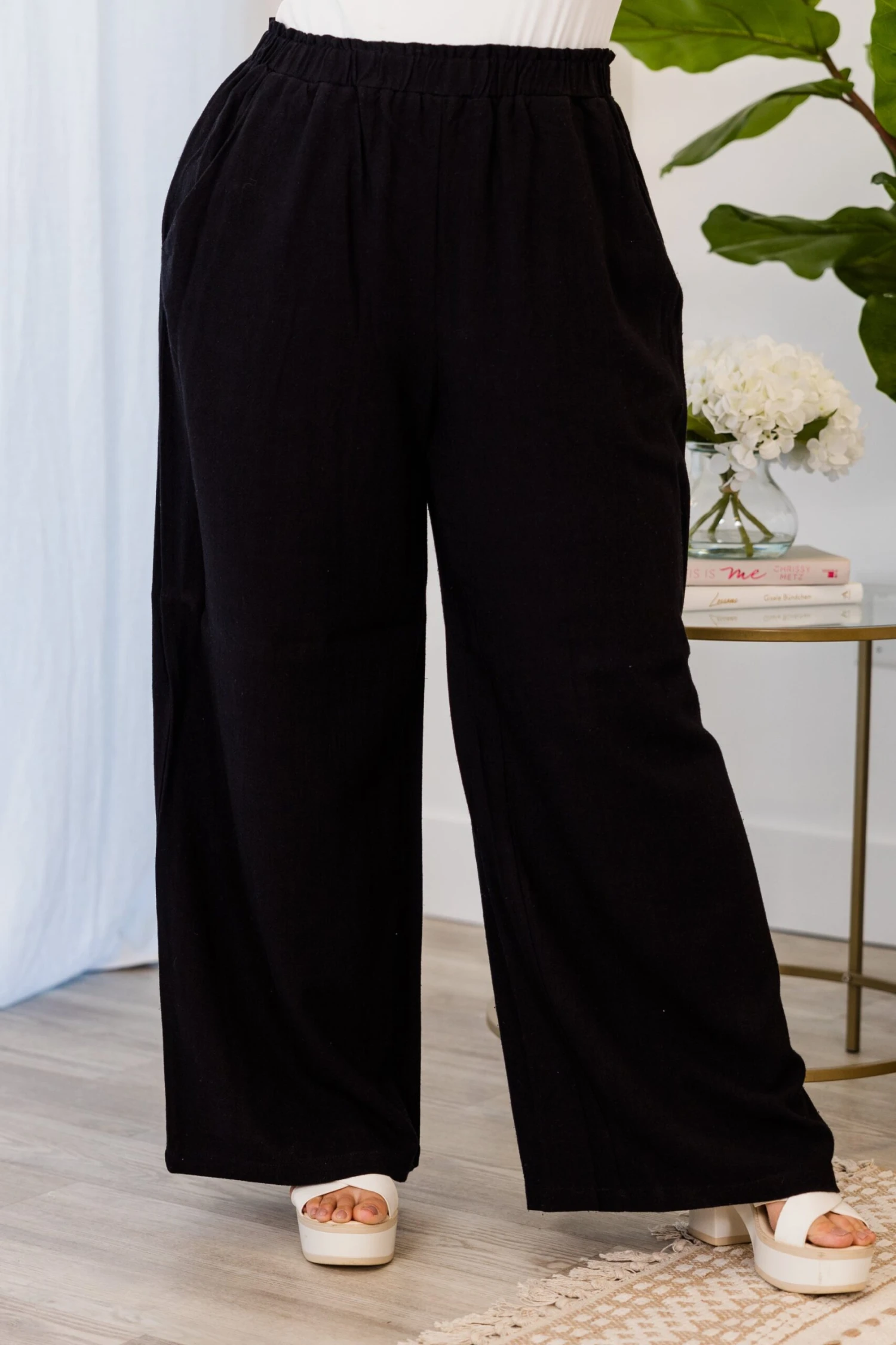 Easy To Style Pants, Black 2 Easy To Style Pants, Black - Image 2