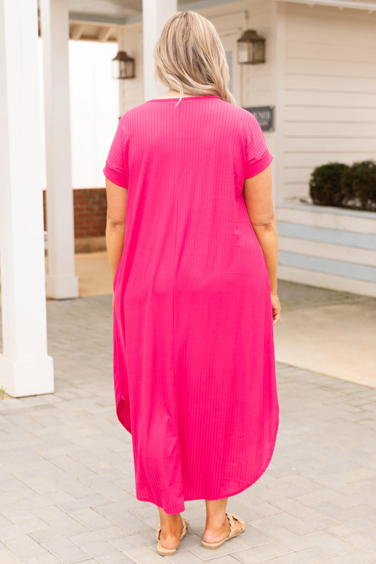 Elegant Darling Dress, Fuchsia 5 Elegant Darling Dress, Fuchsia - Image 5