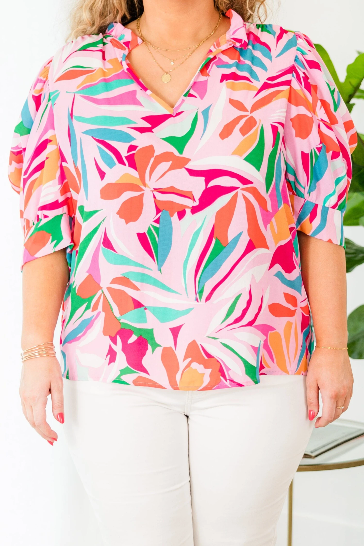 Ellidaey Island Top, Pink Multi 6 Ellidaey Island Top, Pink Multi - Image 6