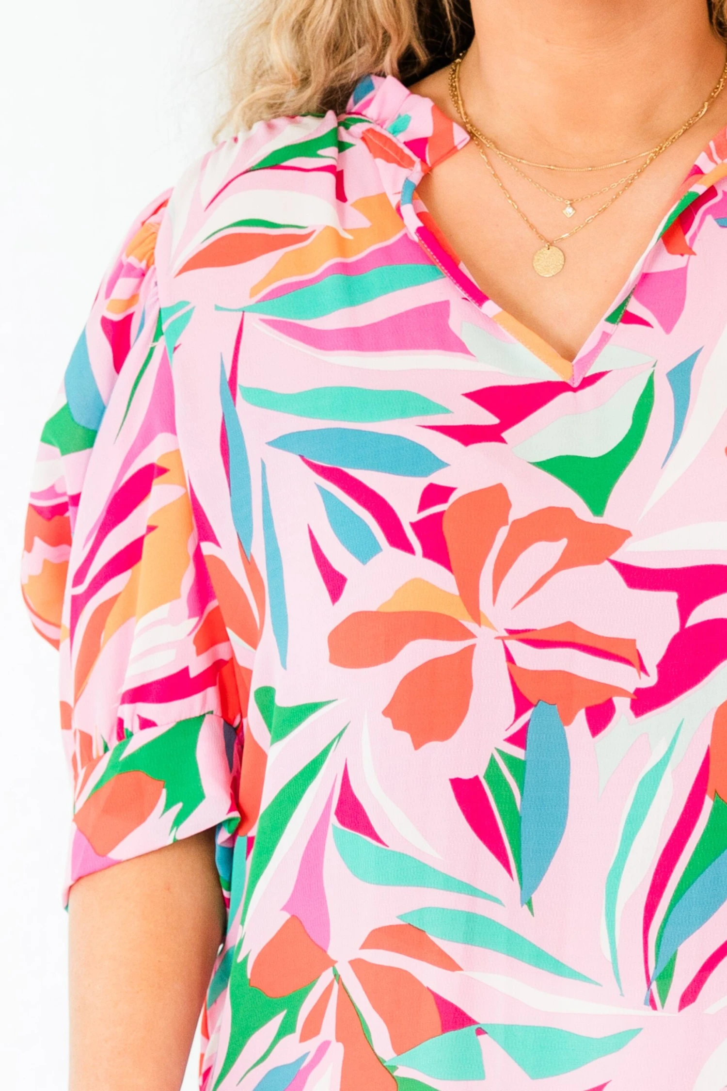 Ellidaey Island Top, Pink Multi 5 Ellidaey Island Top, Pink Multi - Image 5