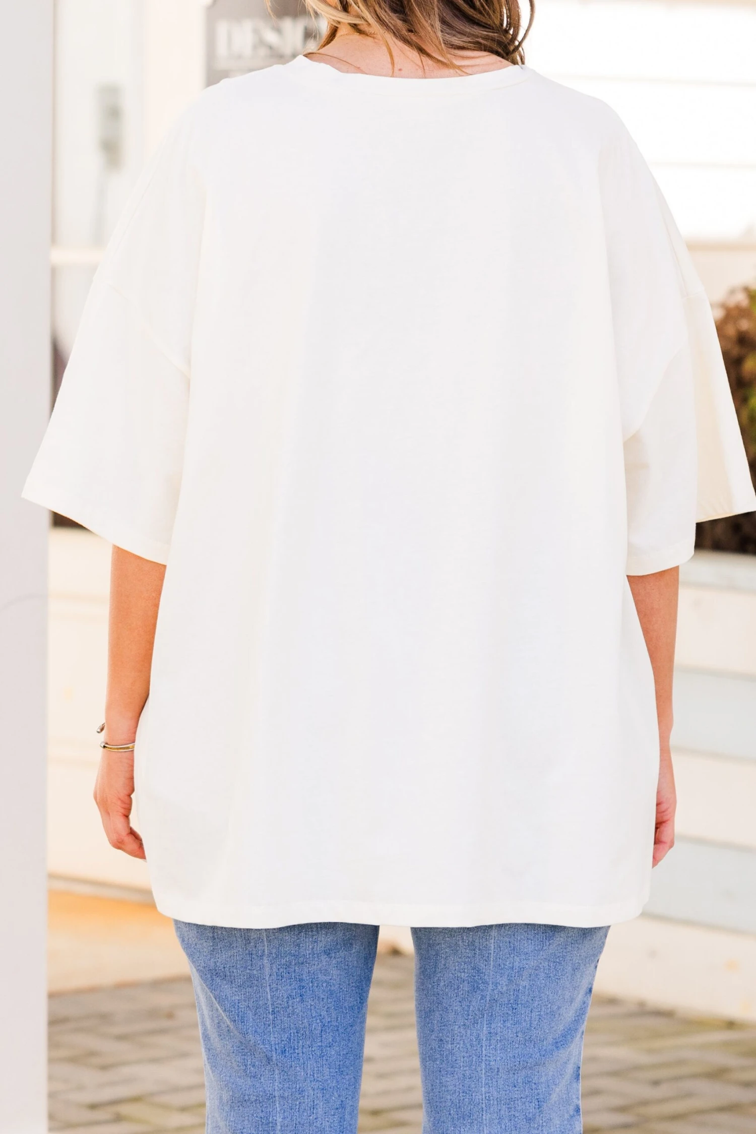 Espresso Martini Social Club Boyfriend Tee, Ivory 6 Espresso Martini Social Club Boyfriend Tee, Ivory - Image 6