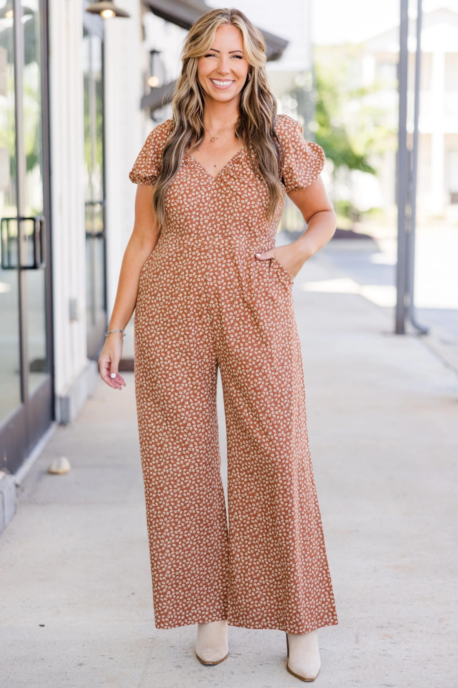 Eternal Sunshine Jumpsuit, Brick Mix 3 Eternal Sunshine Jumpsuit, Brick Mix - Image 3