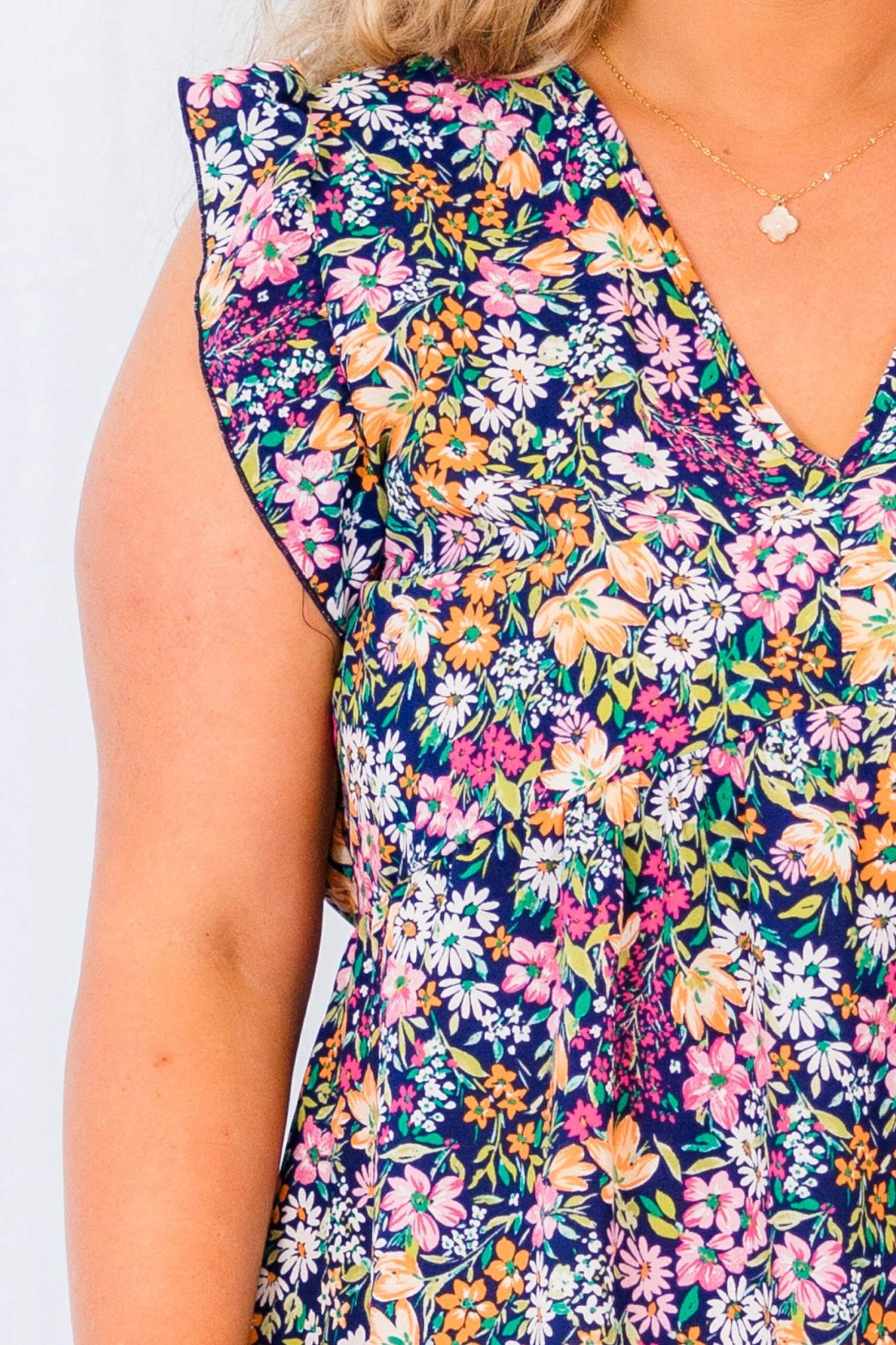 Fall Sweet Fall Dress, Navy Multi 5 Fall Sweet Fall Dress, Navy Multi - Image 5