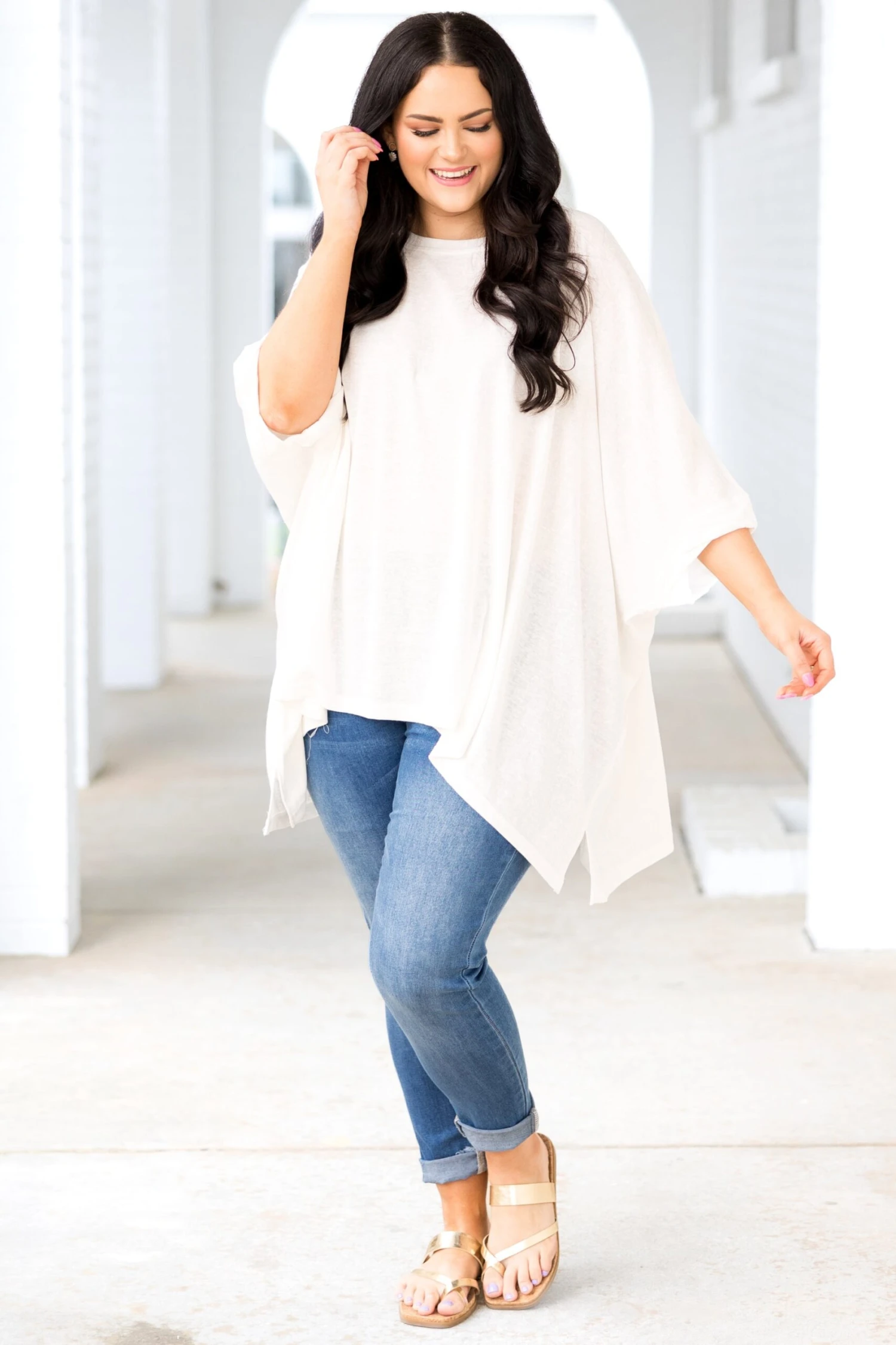 Feel Me Top, White 3 Feel Me Top, White - Image 3