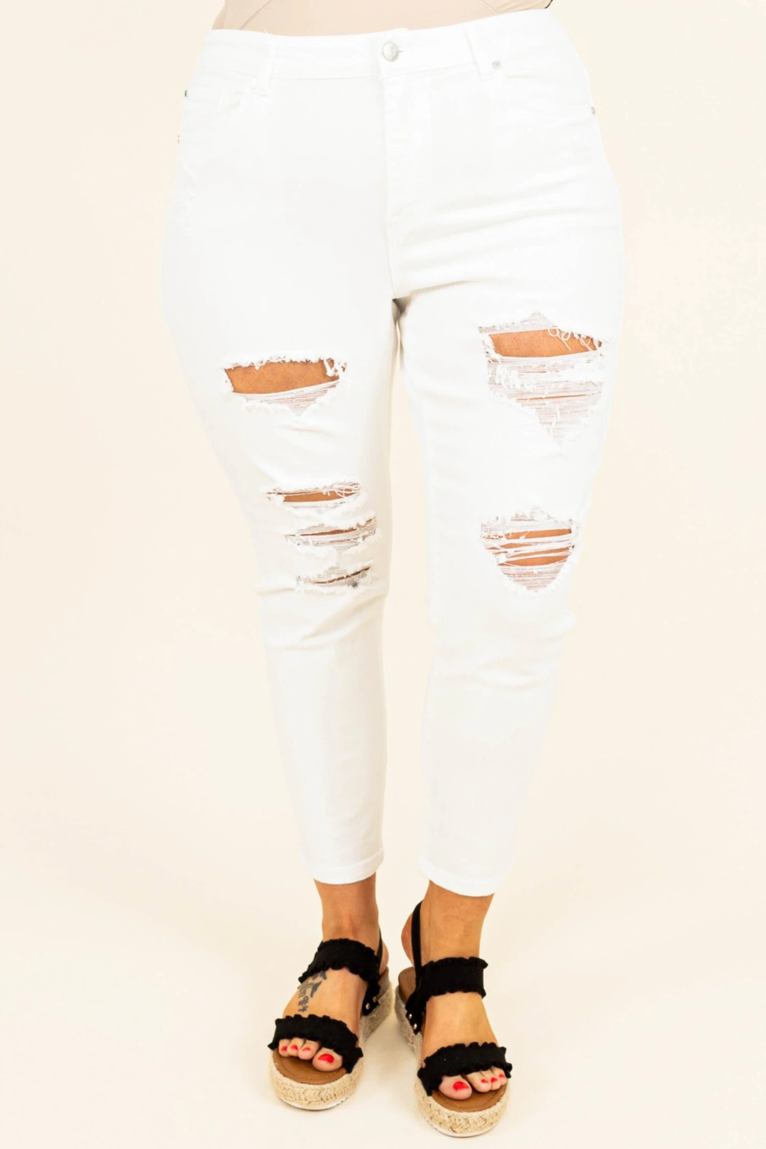 Feels Like Spring Jeans, White 1 Feels Like Spring Jeans, White