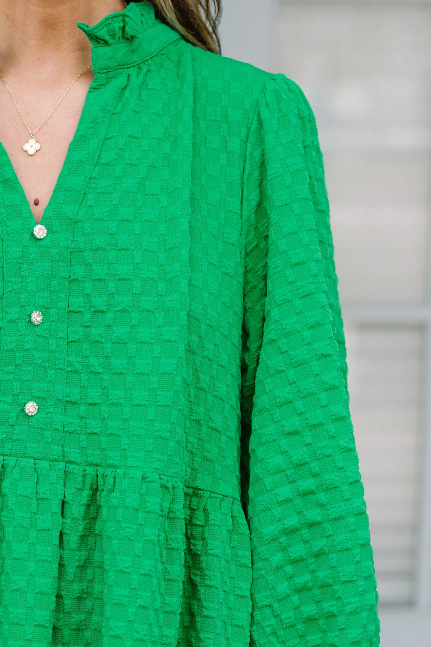 Feels Like Yesterday Dress, Kelly Green 4 Feels Like Yesterday Dress, Kelly Green - Image 4