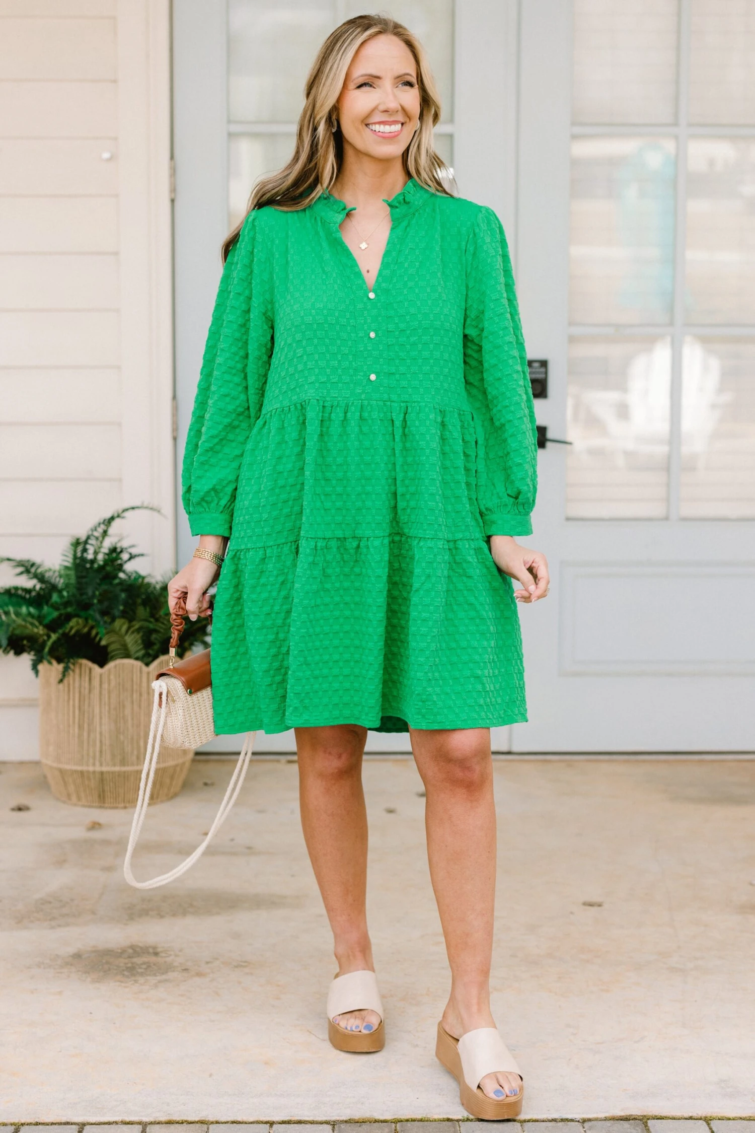 Feels Like Yesterday Dress, Kelly Green 2 Feels Like Yesterday Dress, Kelly Green - Image 2