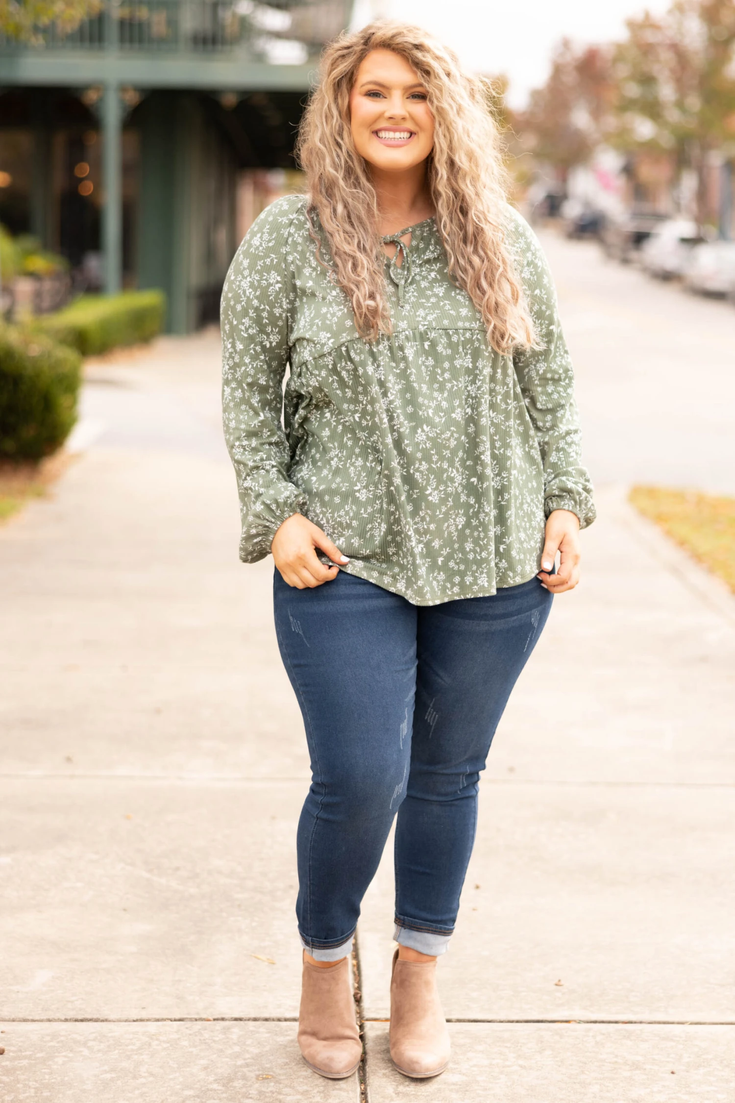 Forever And Always Tunic, Olive 2 Forever And Always Tunic, Olive - Image 2