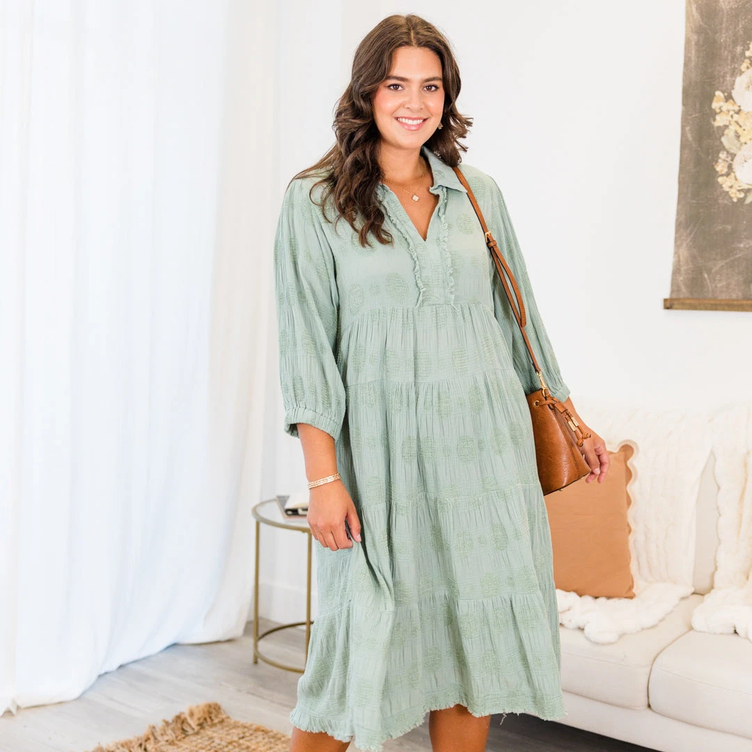 Full Heart Midi Dress, Mint 1 Full Heart Midi Dress, Mint