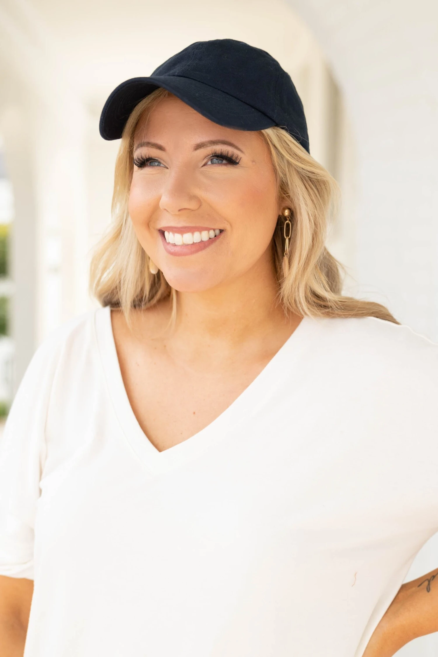 Get The Chance Ball Cap, Navy 2 Get The Chance Ball Cap, Navy - Image 2