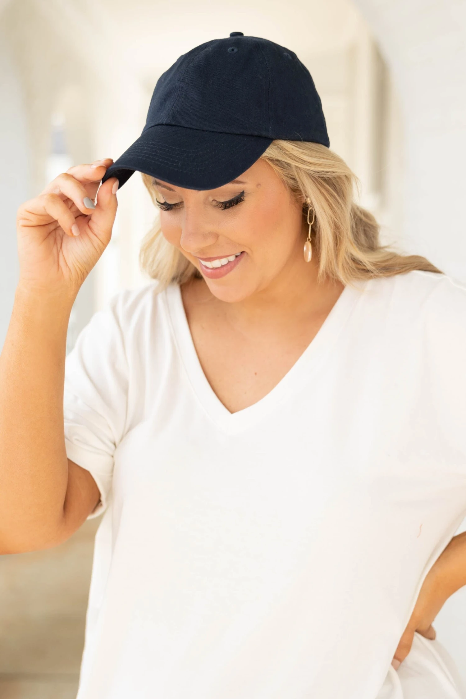 Get The Chance Ball Cap, Navy 1 Get The Chance Ball Cap, Navy