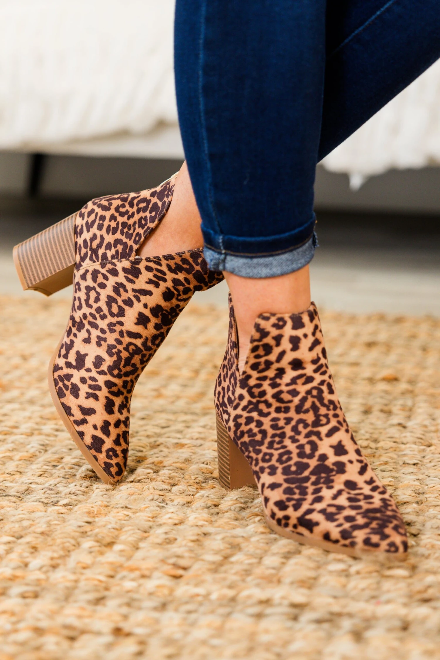 Gleaming Glam Booties, Leopard 2 Gleaming Glam Booties, Leopard - Image 2