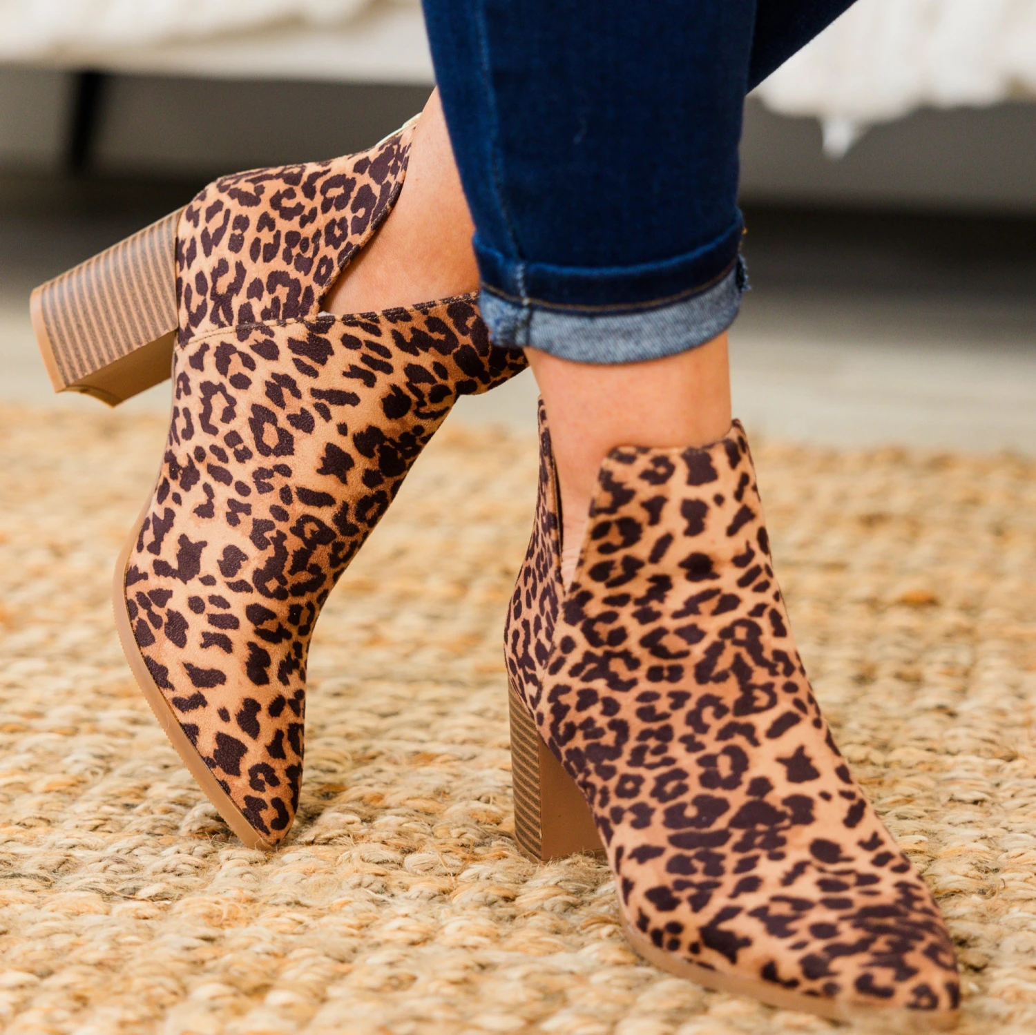 Gleaming Glam Booties, Leopard 1 Gleaming Glam Booties, Leopard