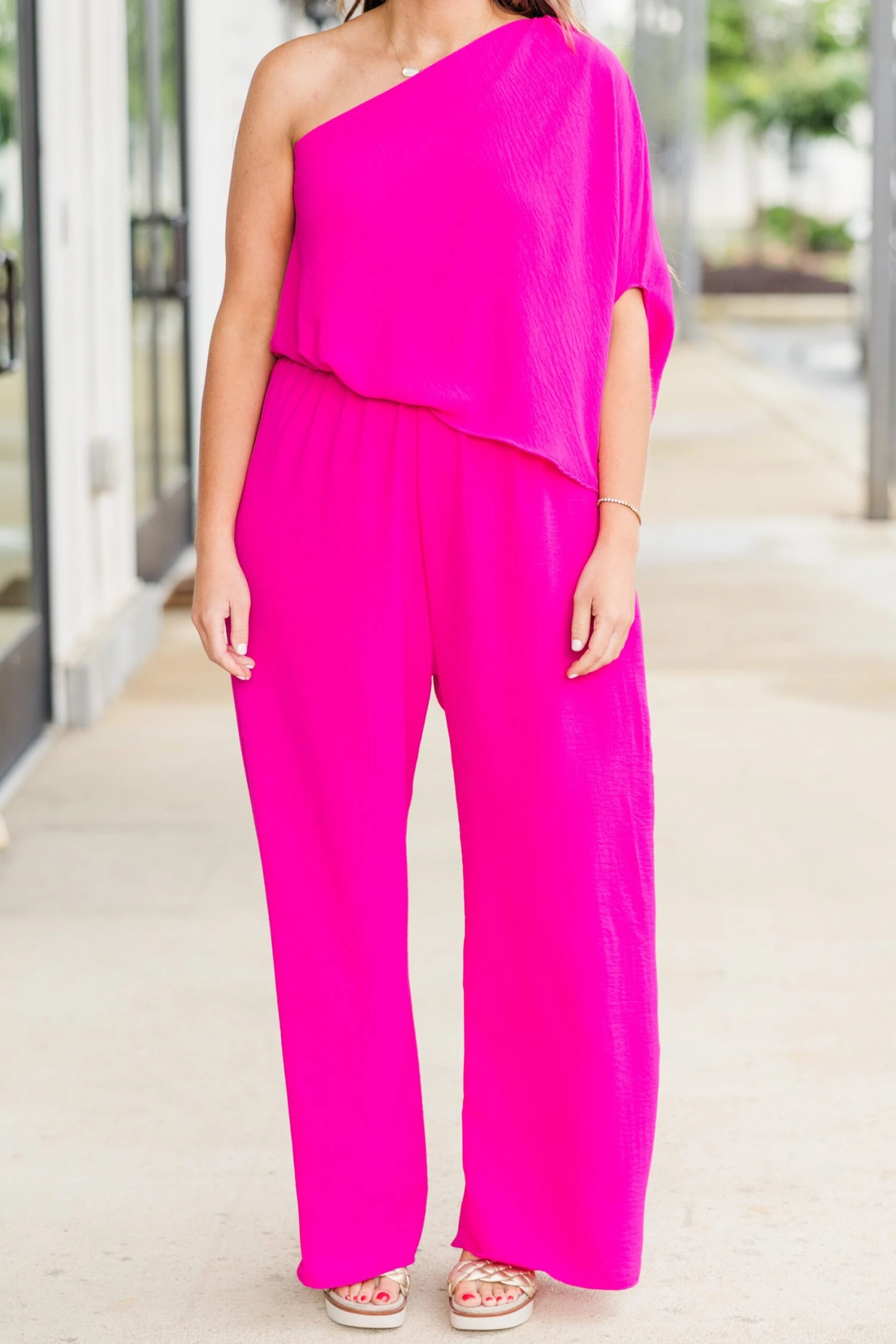 Good Luck Babe Jumpsuit, Fuchsia 5 Good Luck Babe Jumpsuit, Fuchsia - Image 5