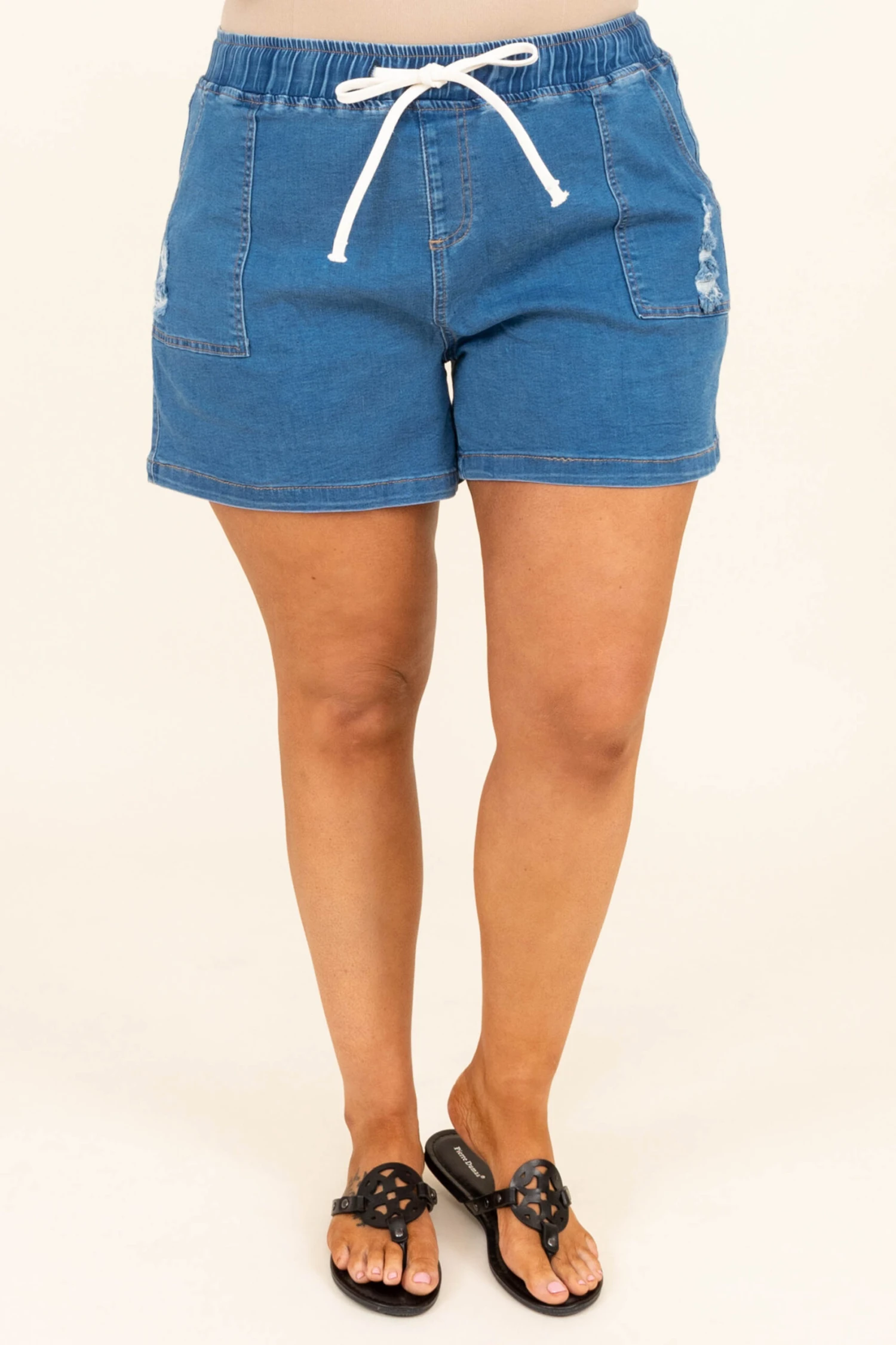 Heat Waves Shorts, Light Denim 3 Heat Waves Shorts, Light Denim - Image 3